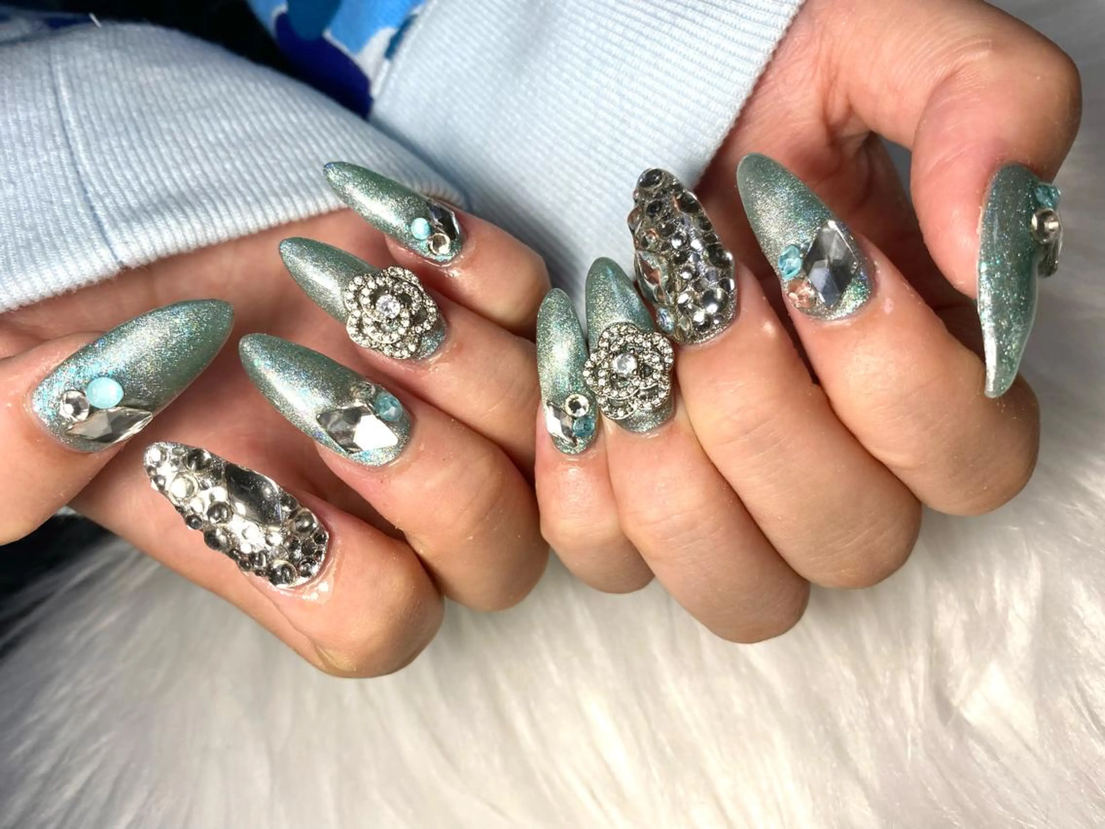 ネイル ハンドネイル Mana‪ ‪·͜· ❤︎‬のネイルデザイン