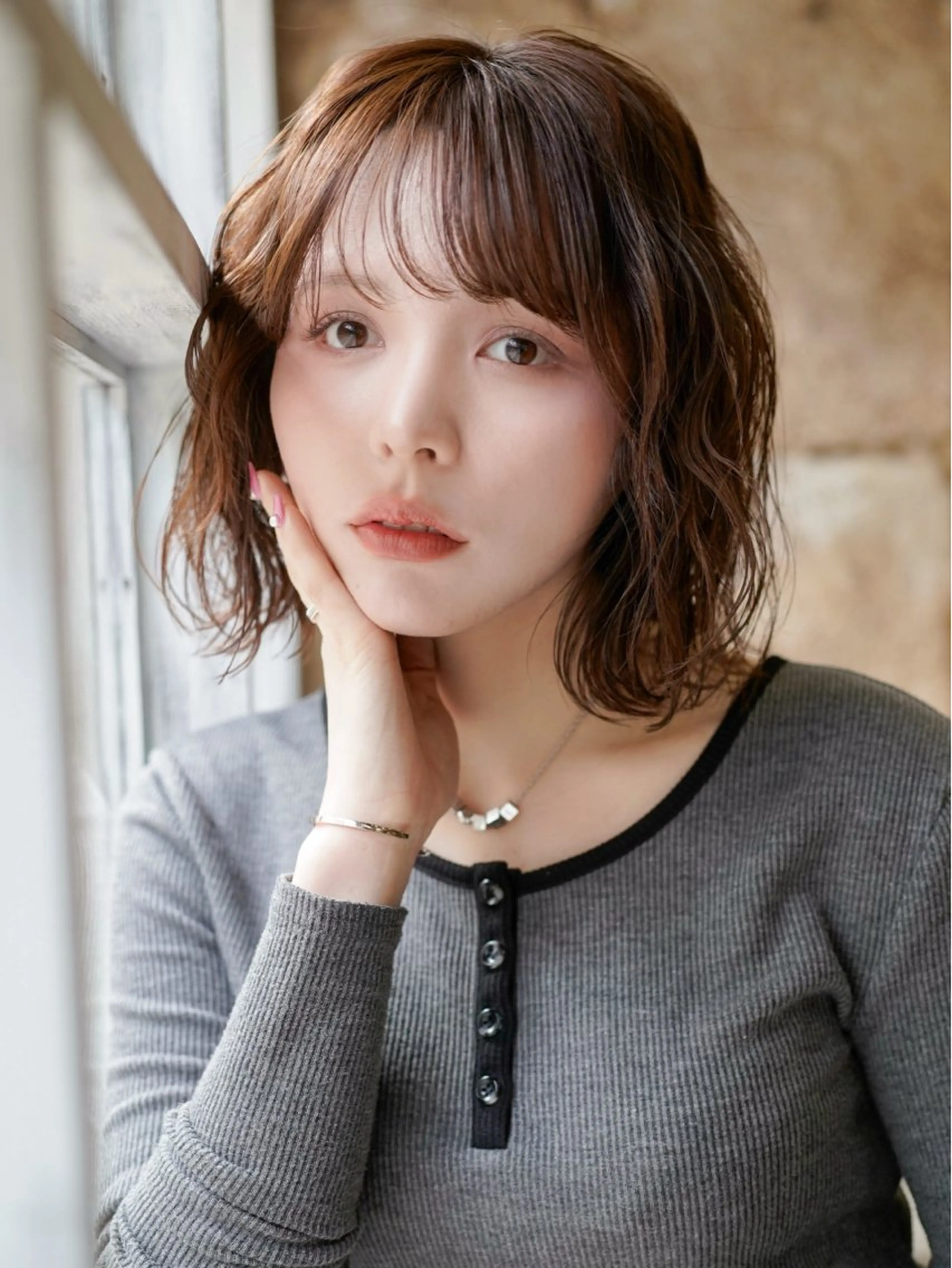 ショート カット パーマ トリートメント まう/丸みショート ・ボブ特化／高円寺のヘアスタイル