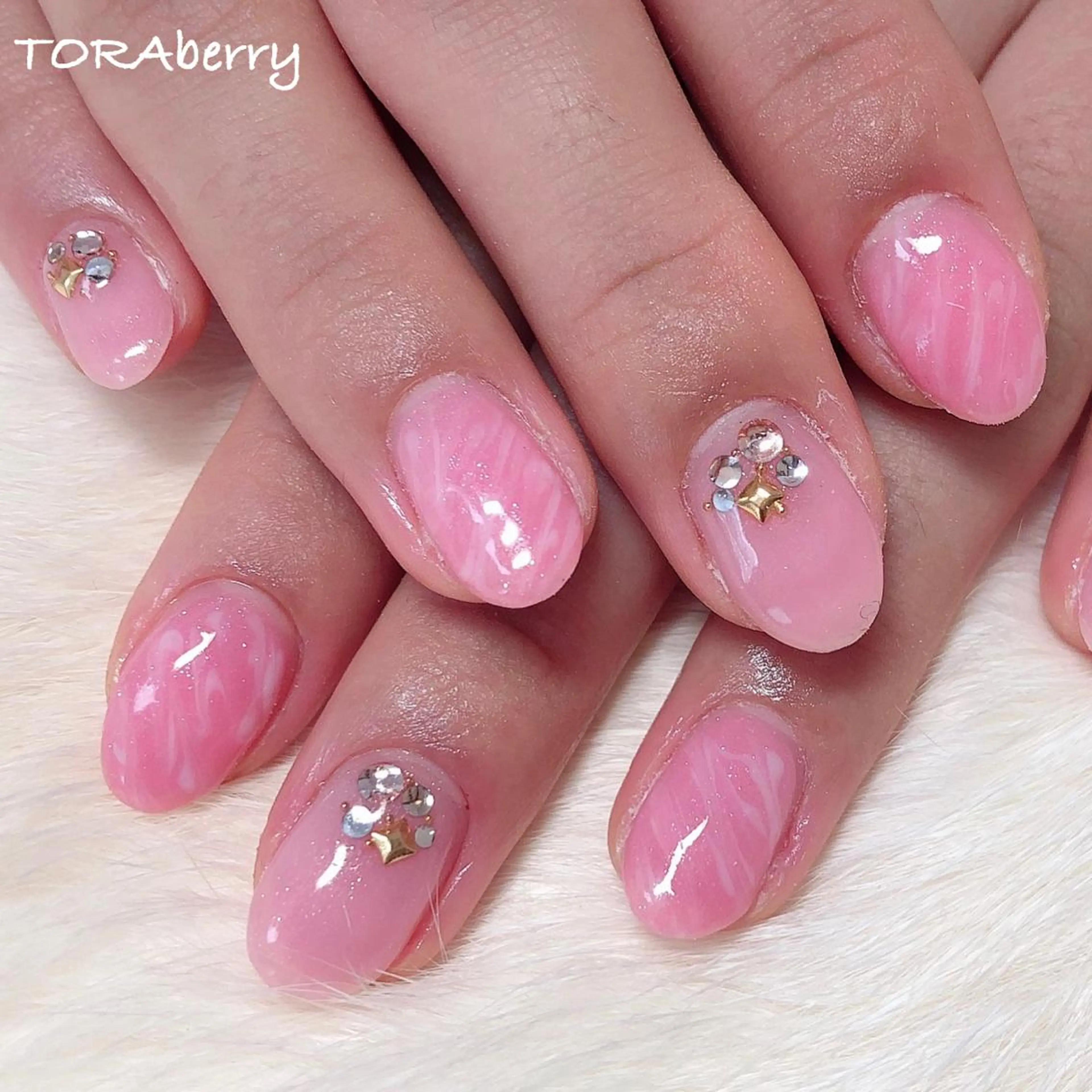 ネイル 大理石ネイル(マーブル) ハンドネイル ネイリスト なつみのネイルデザイン