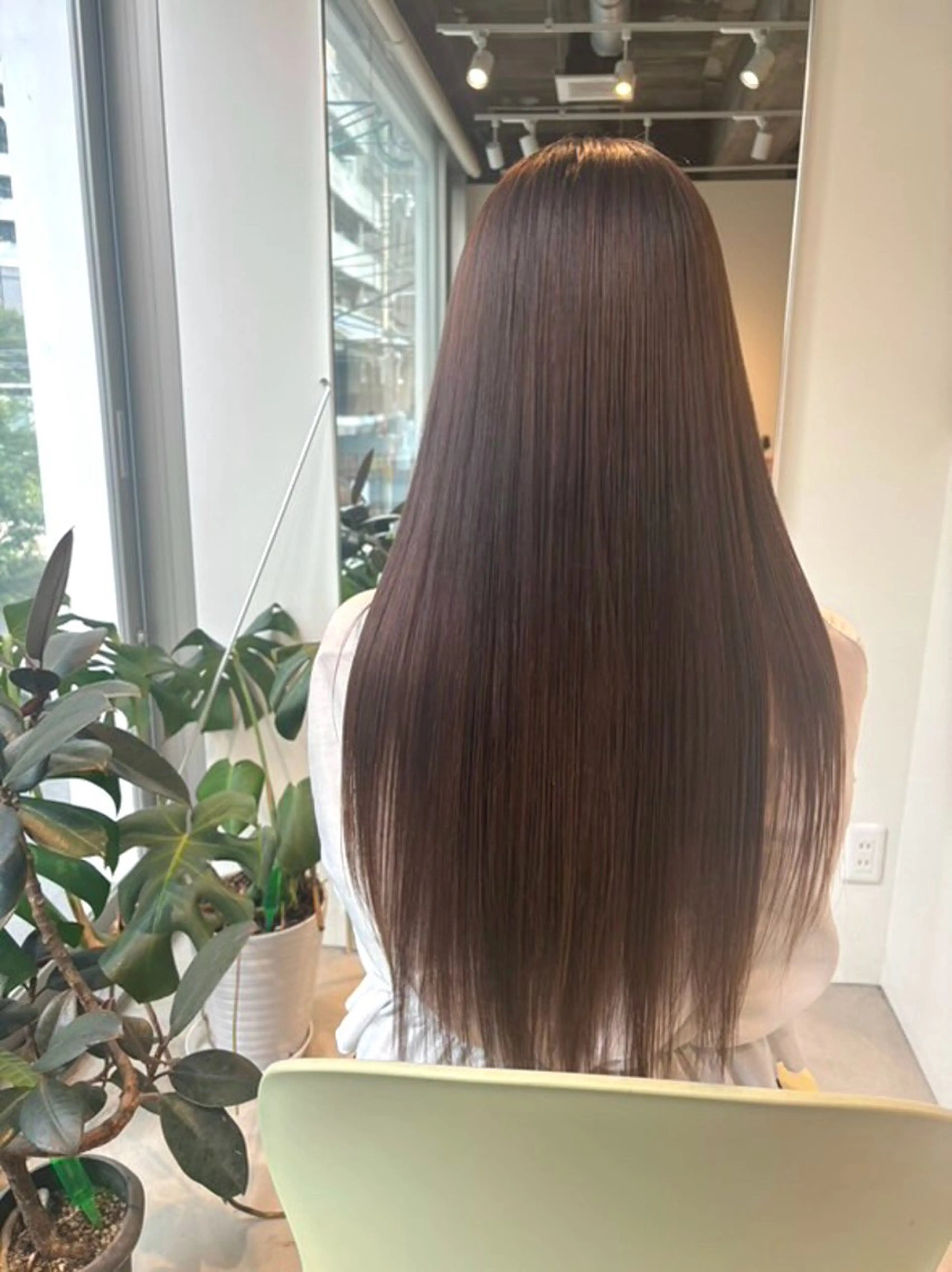 ロング 切りっぱなしボブ ショートボブ アッシュ ボブ ハイライト 髪質改善マスター 長尾勇弥/梅田中津のヘアスタイル