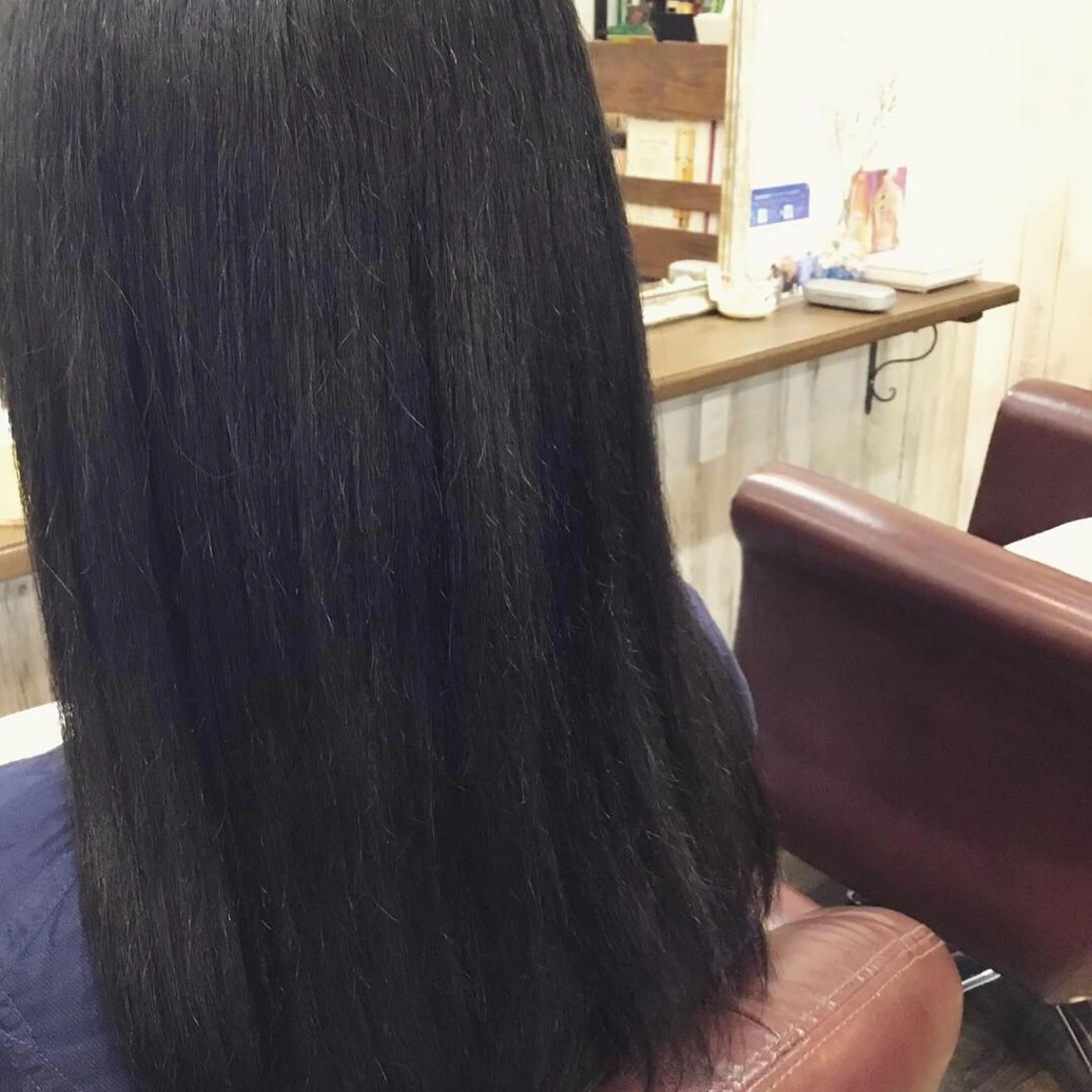 セミロング カラー パーマ embrace エンブレイスのヘアスタイル