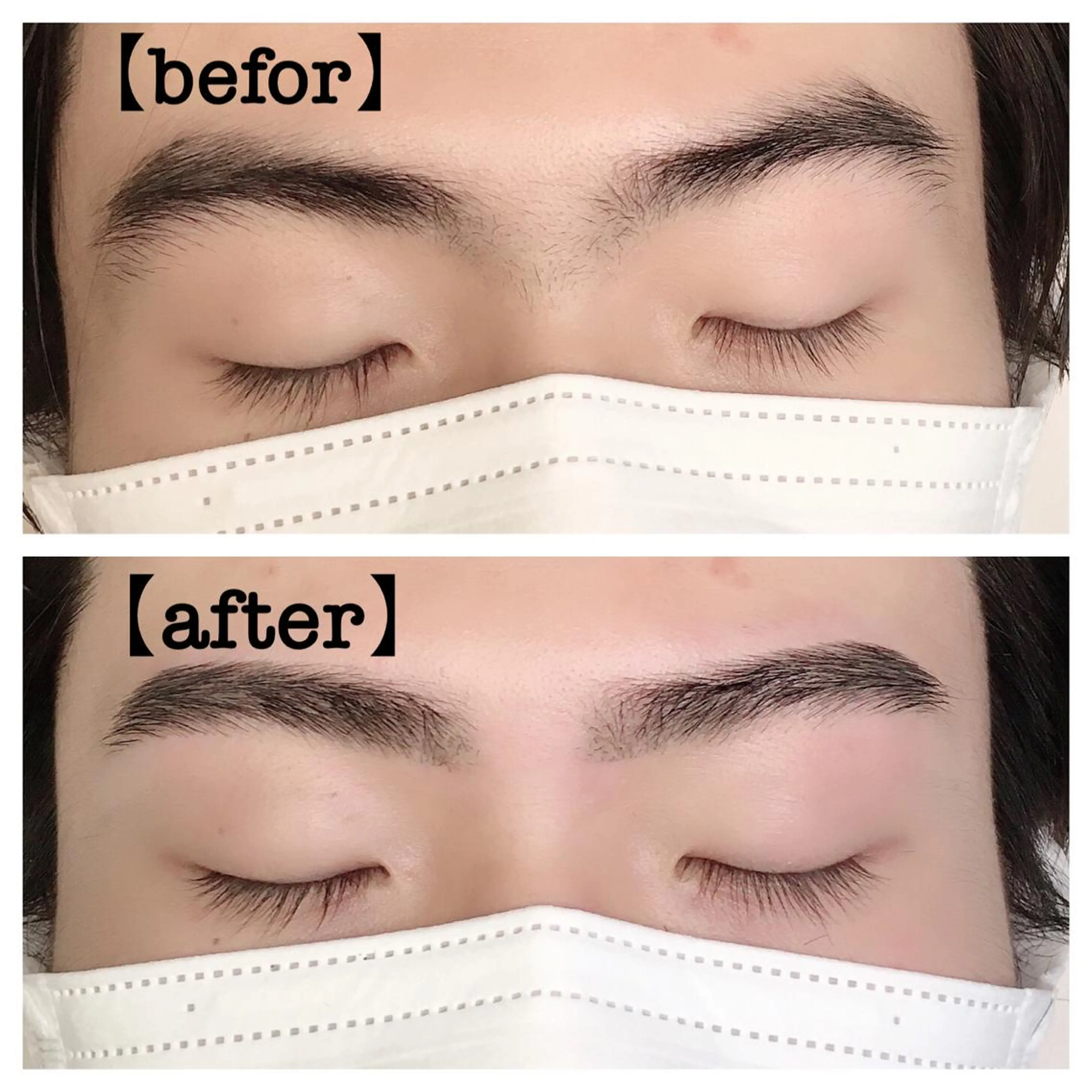 アイブロウ メンズアイブロウ 眉毛ワックス脱毛 beauty garden湯浅の眉毛・アイブロウイメージ