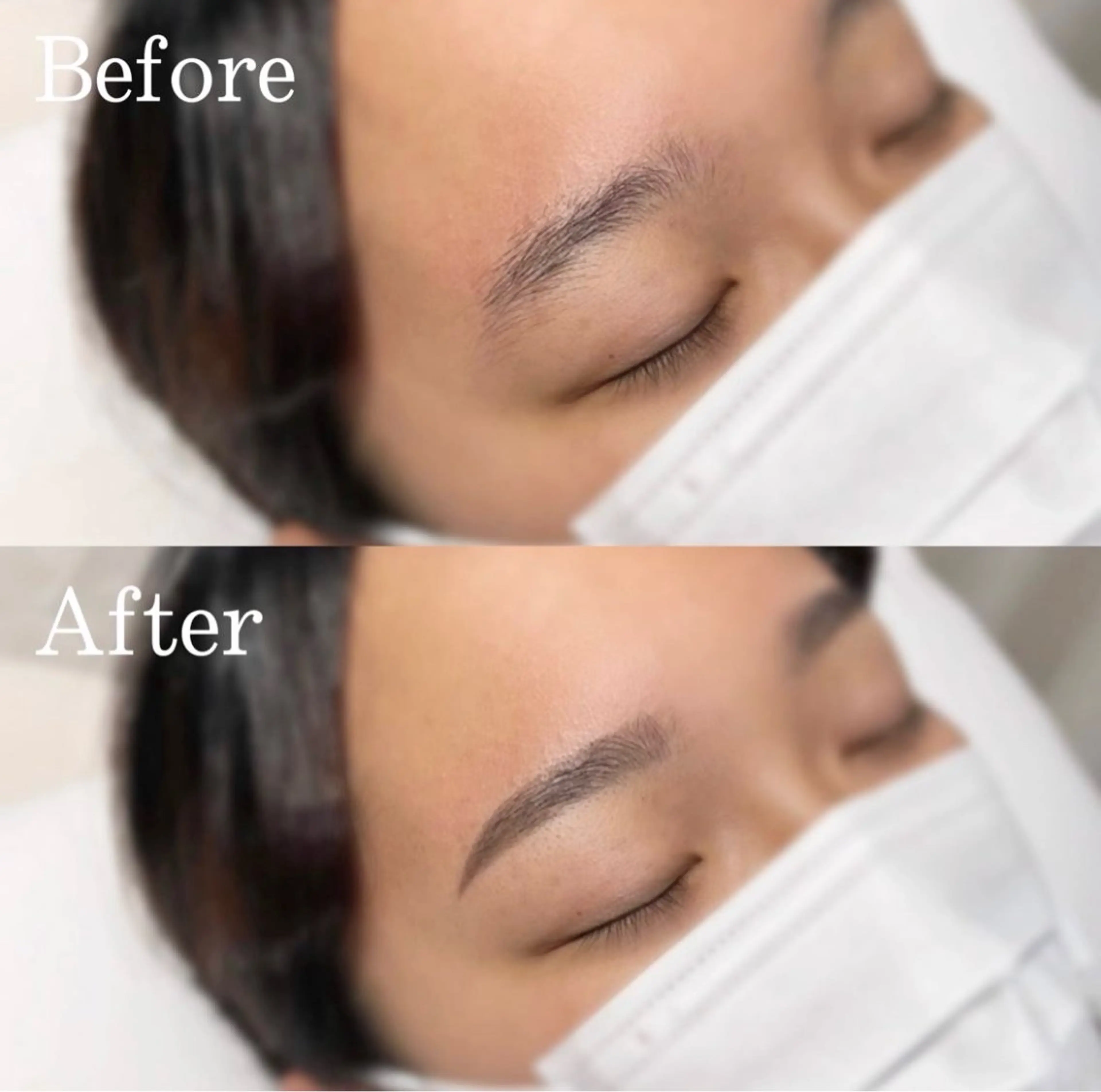 眉毛ワックス（間引き付き）の写真