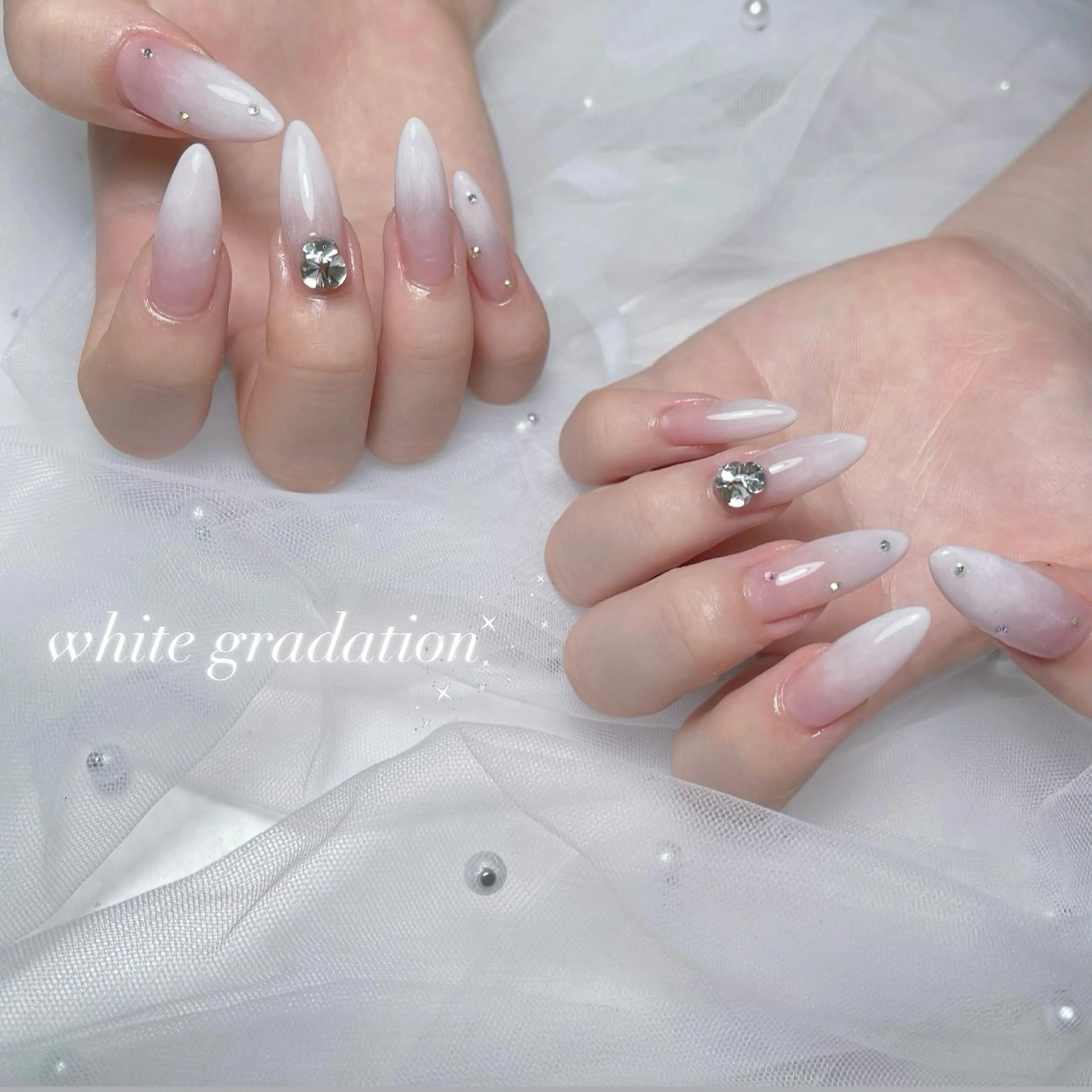 ネイル アートネイル 長さ出し ジェルネイル 韓国ネイル 持ち込み ハンドネイル RE SALONのネイルデザイン