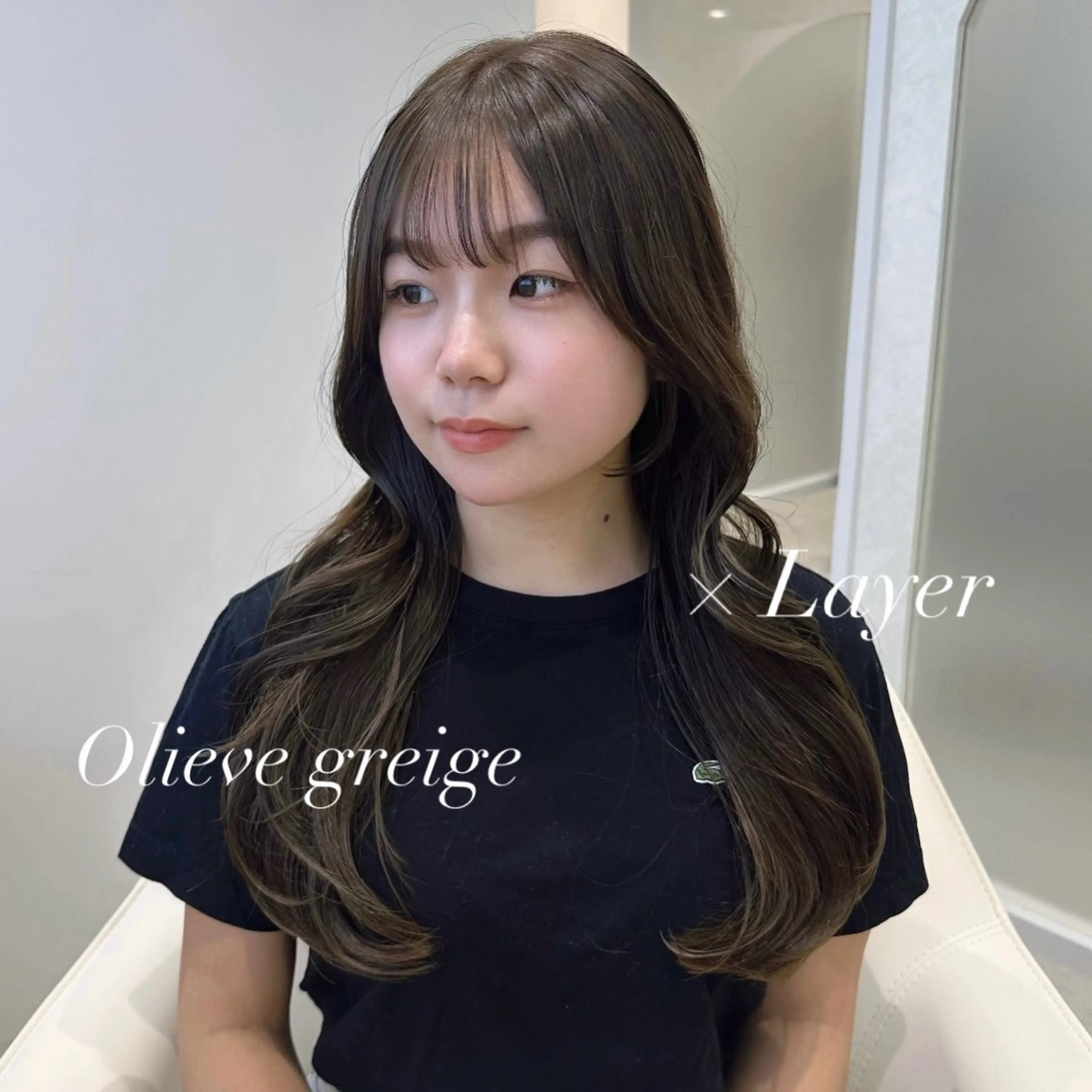 ロング 韓国𝐻𝑎𝑖𝑟 🇰🇷🖤ハラのヘアスタイル