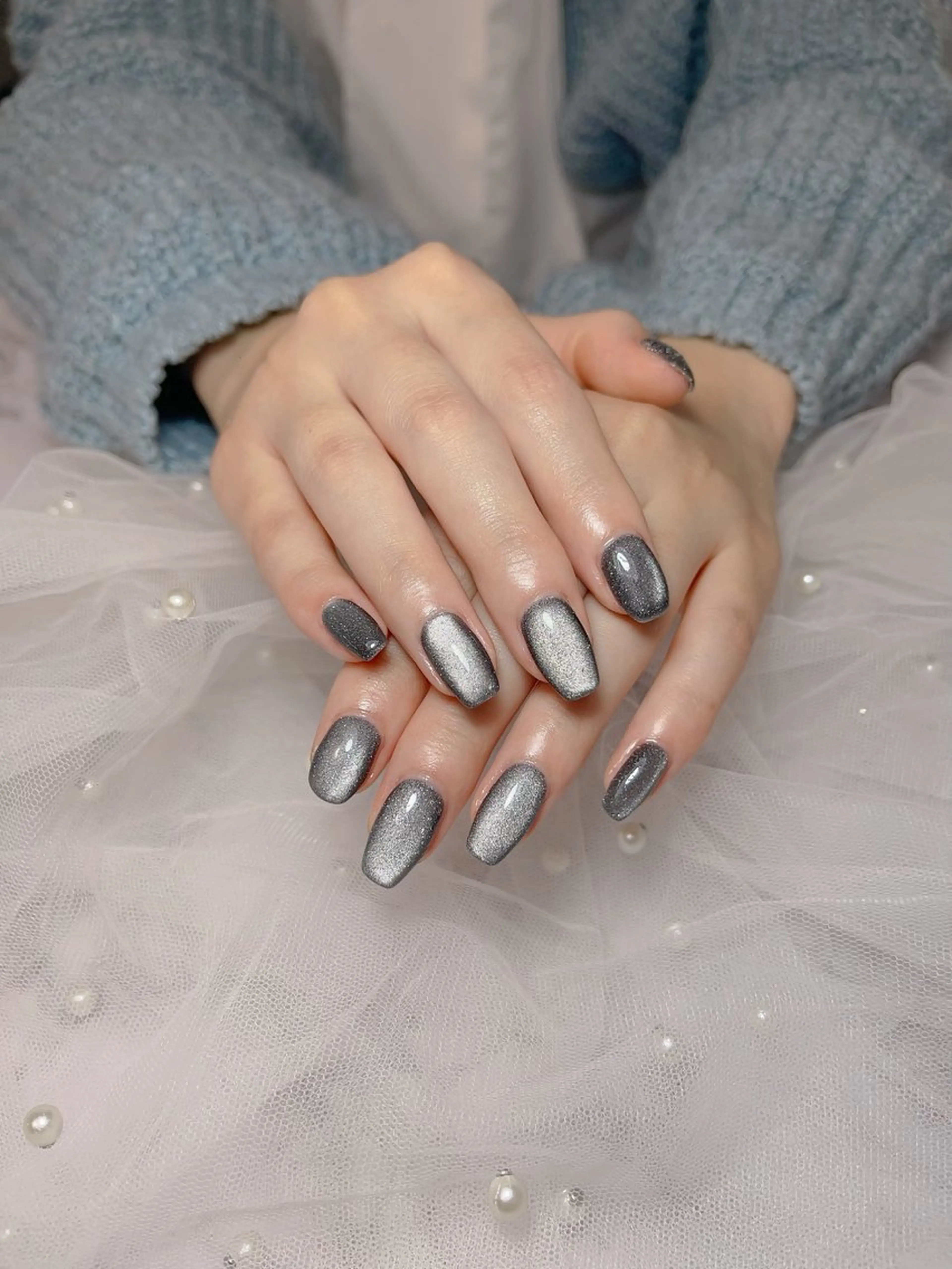 ネイル マグネットネイル マグネットワンカラー ワンカラーネイル 西野 カナのネイルデザイン