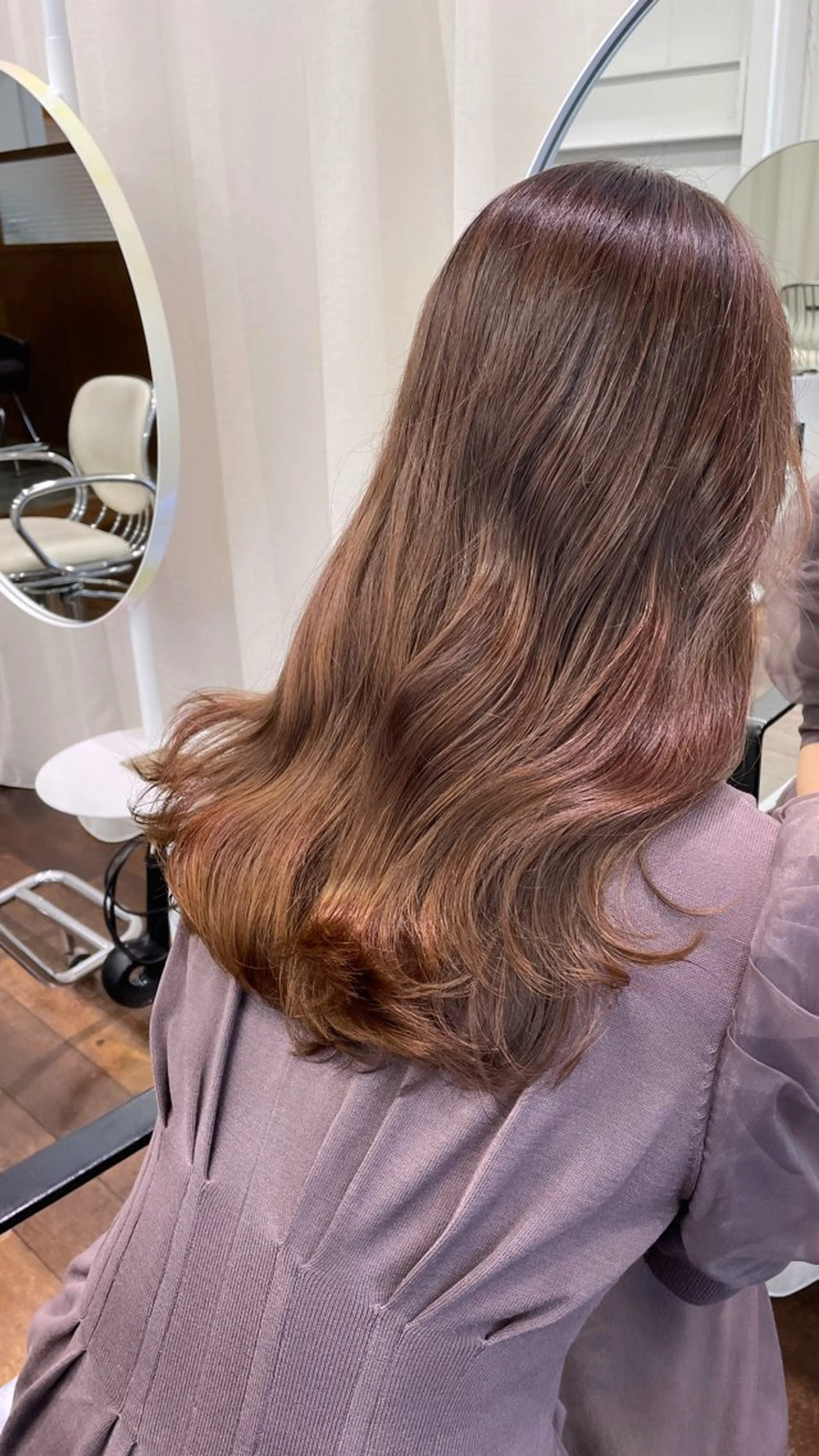 ロング カラー 透明感カラー カット ヘアカラー トリートメント レイヤーカット🎀 kanaのヘアスタイル