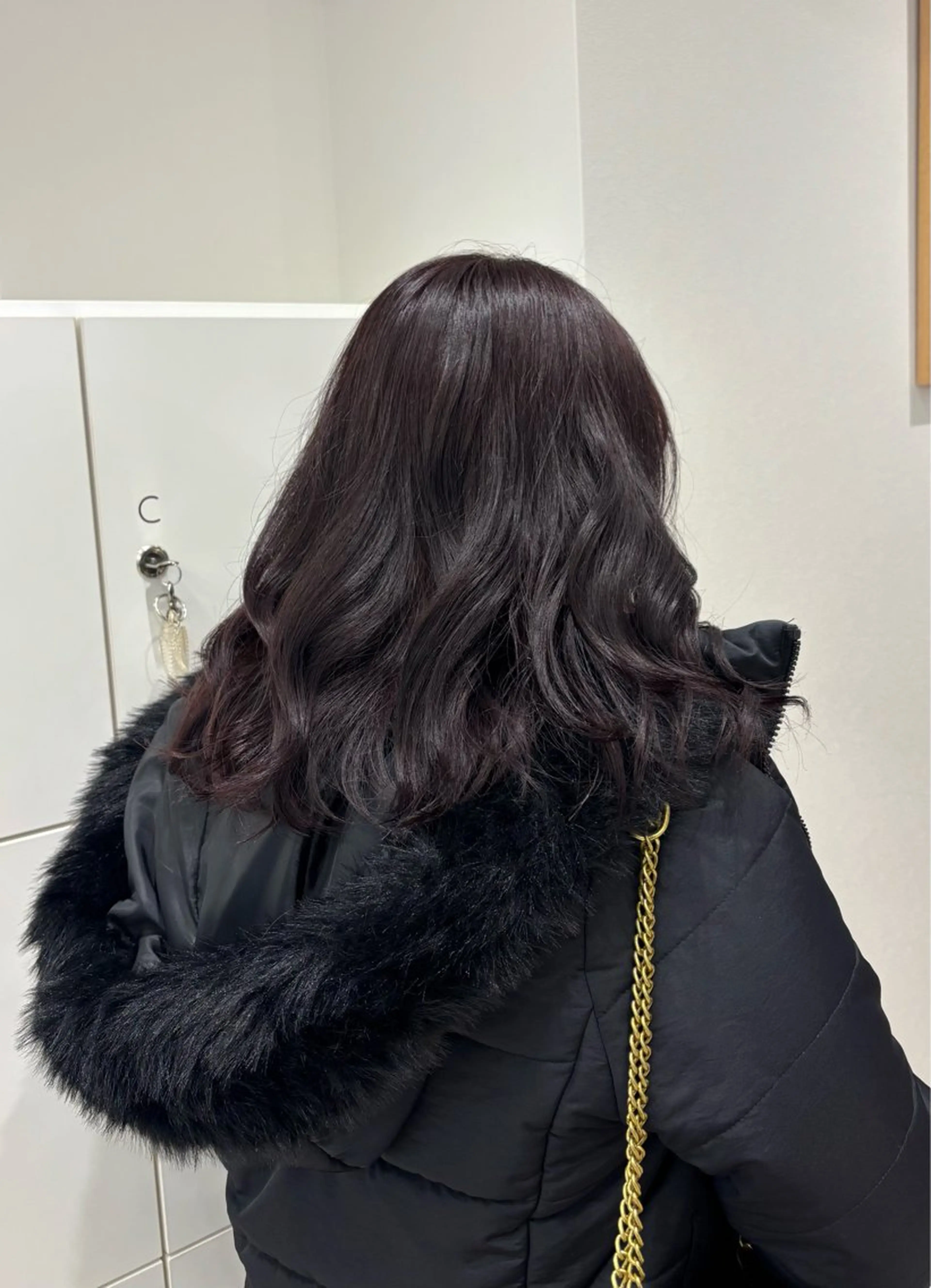 ミディアム カラー ヘアカラー トリートメント 大野 桃果のヘアスタイル