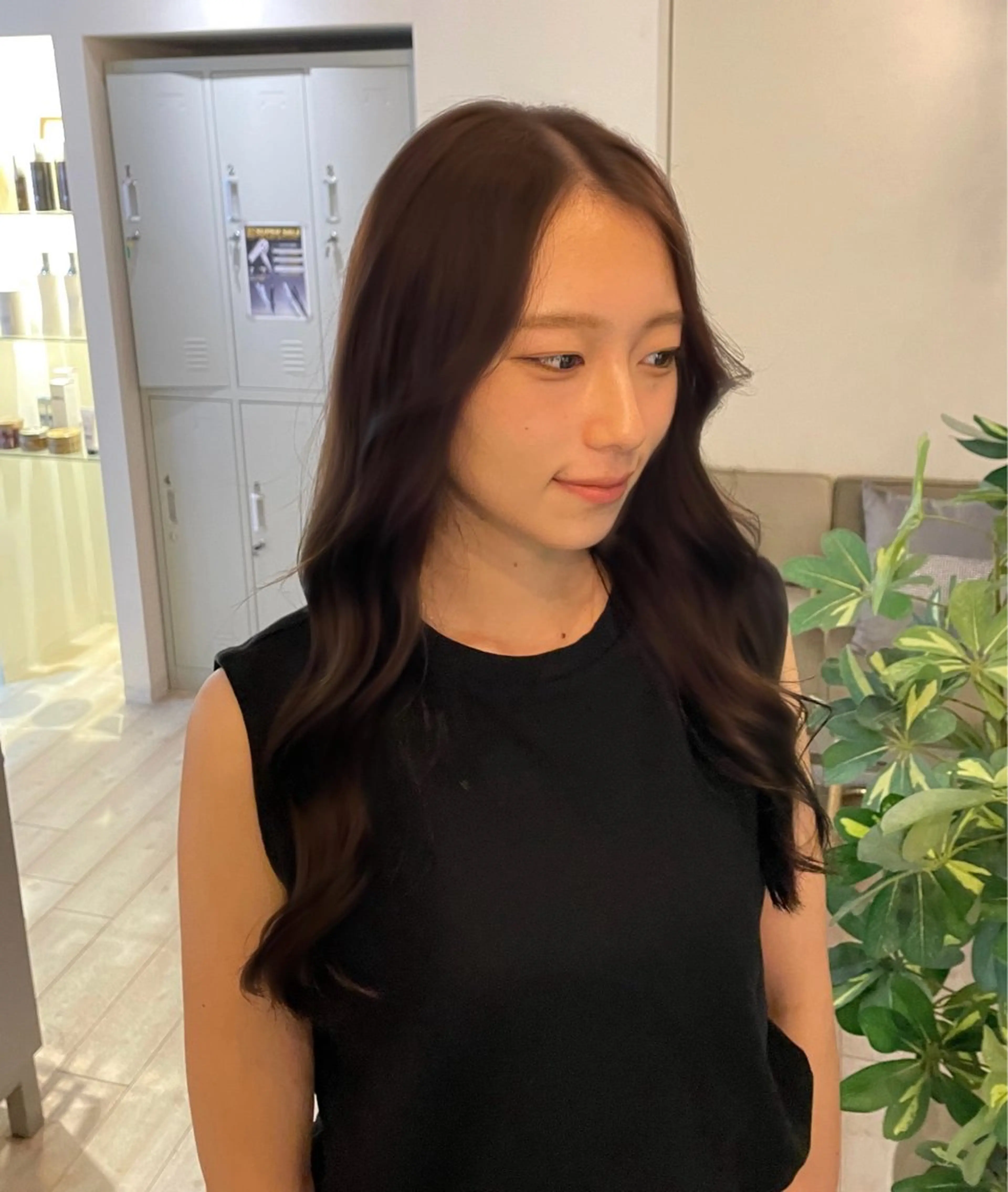 ロング カラー カット ヘアカラー ひなの/透明感 カラー/レイヤーのヘアスタイル