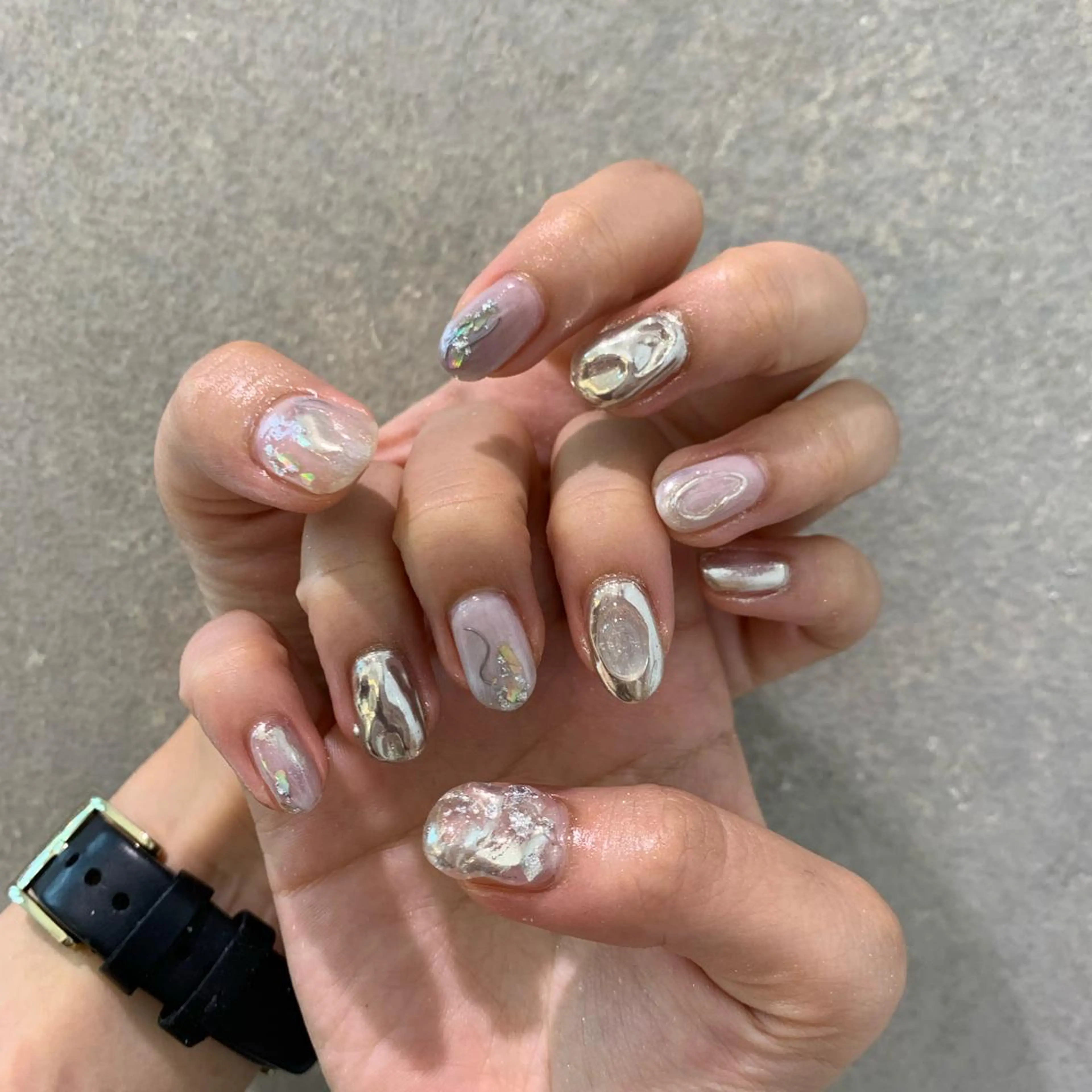ネイル 【淡色color/ nail】maikoのネイルデザイン