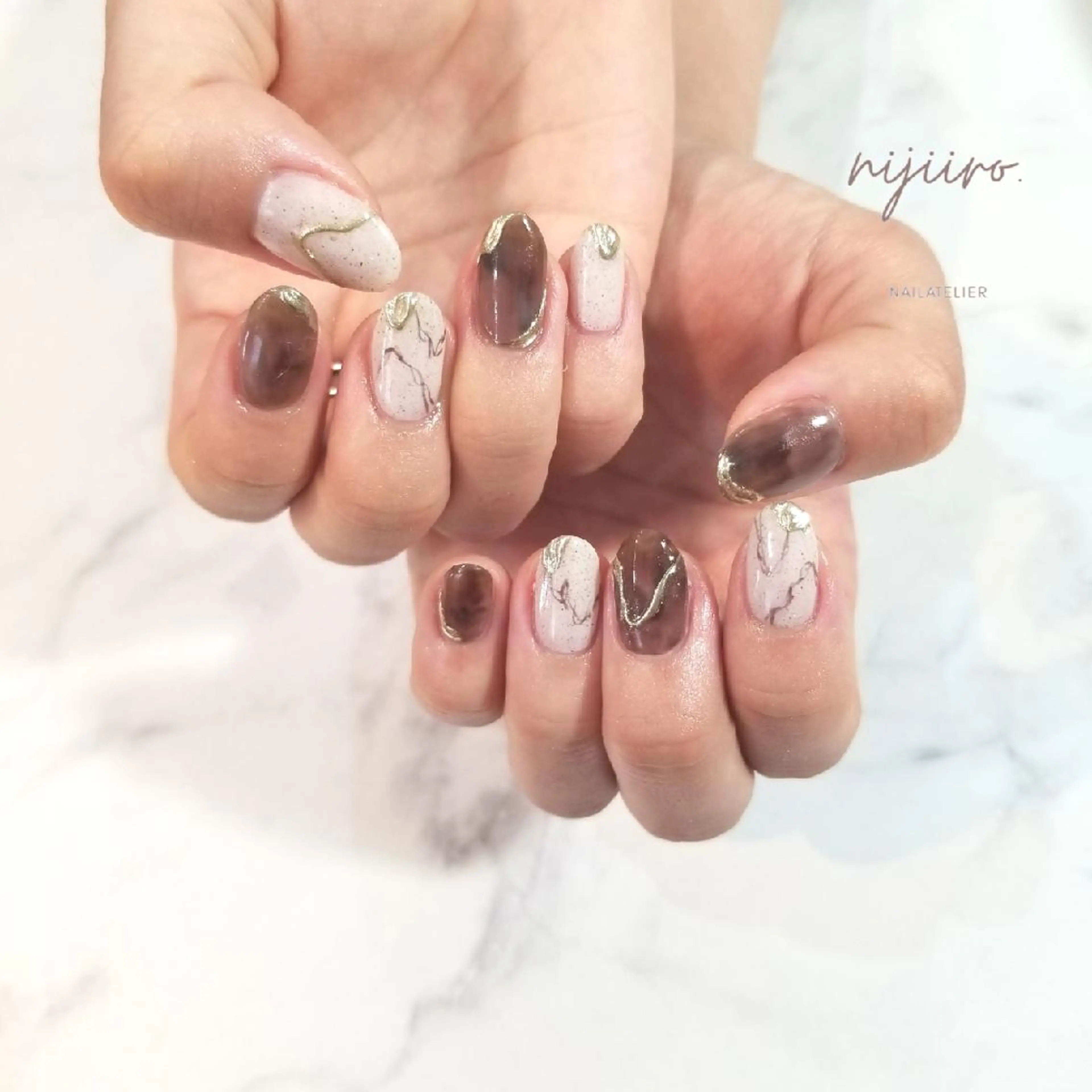 ネイル ハンドネイル nijiiro🌈 サトウのネイルデザイン