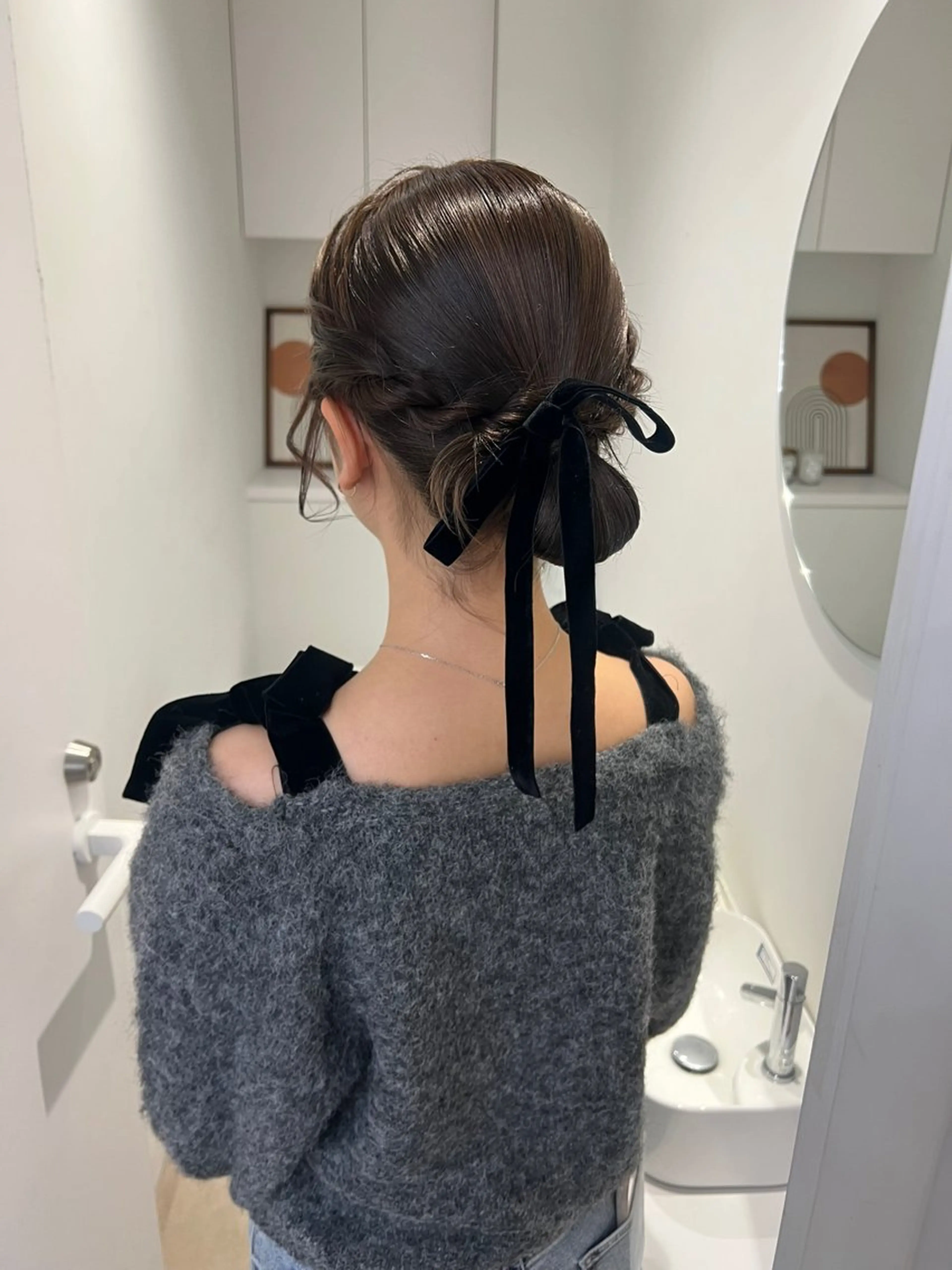 ヘアアレンジ ヘアセット アレンジ/ブラウン カラー HARU🕯のヘアスタイル