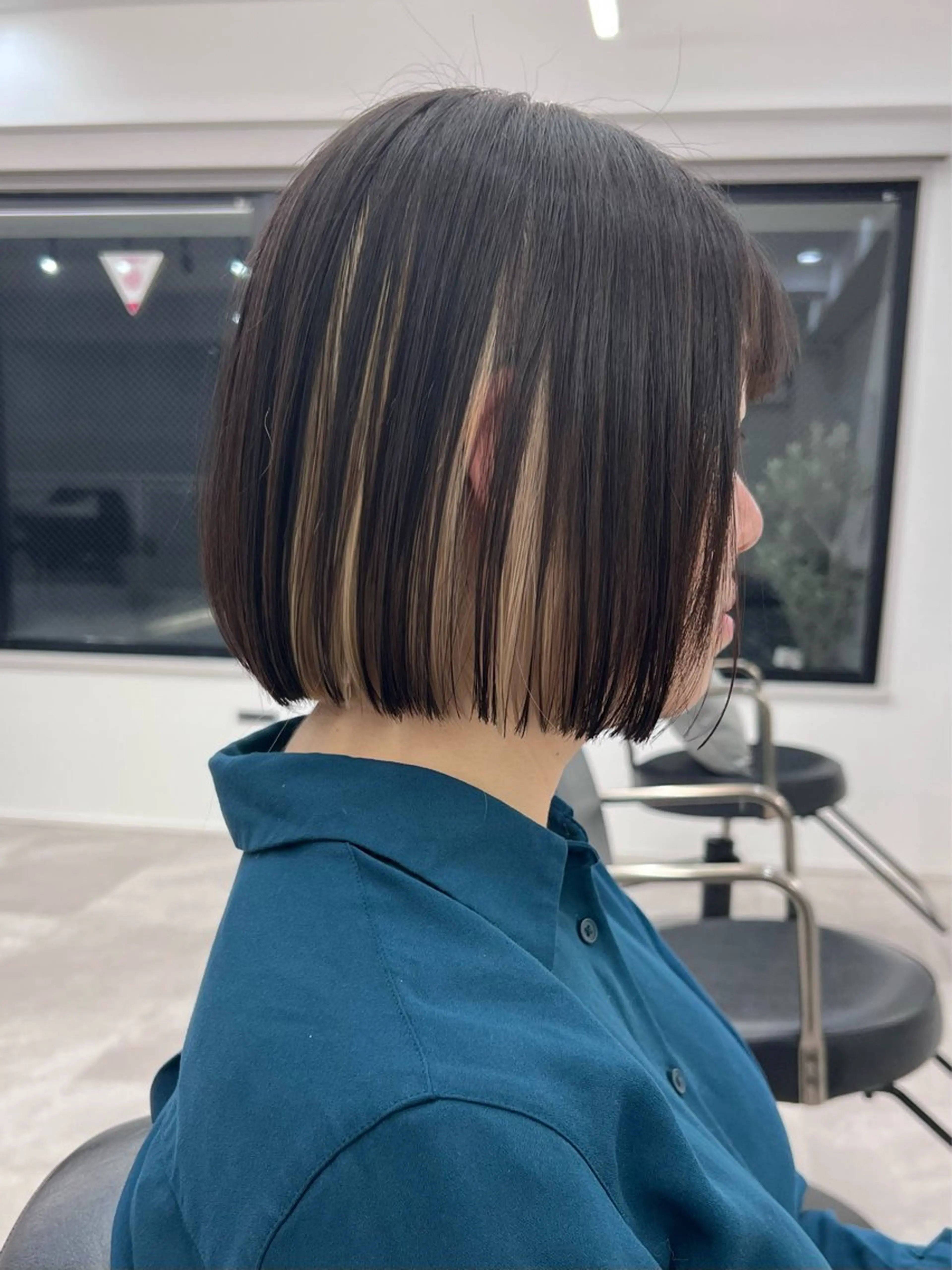 ショート 切りっぱなしボブ 前下がりボブ ショートボブ ボブ タンバルモリ カット ヘアカラー ショート/ ボブ/今井皓のヘアスタイル