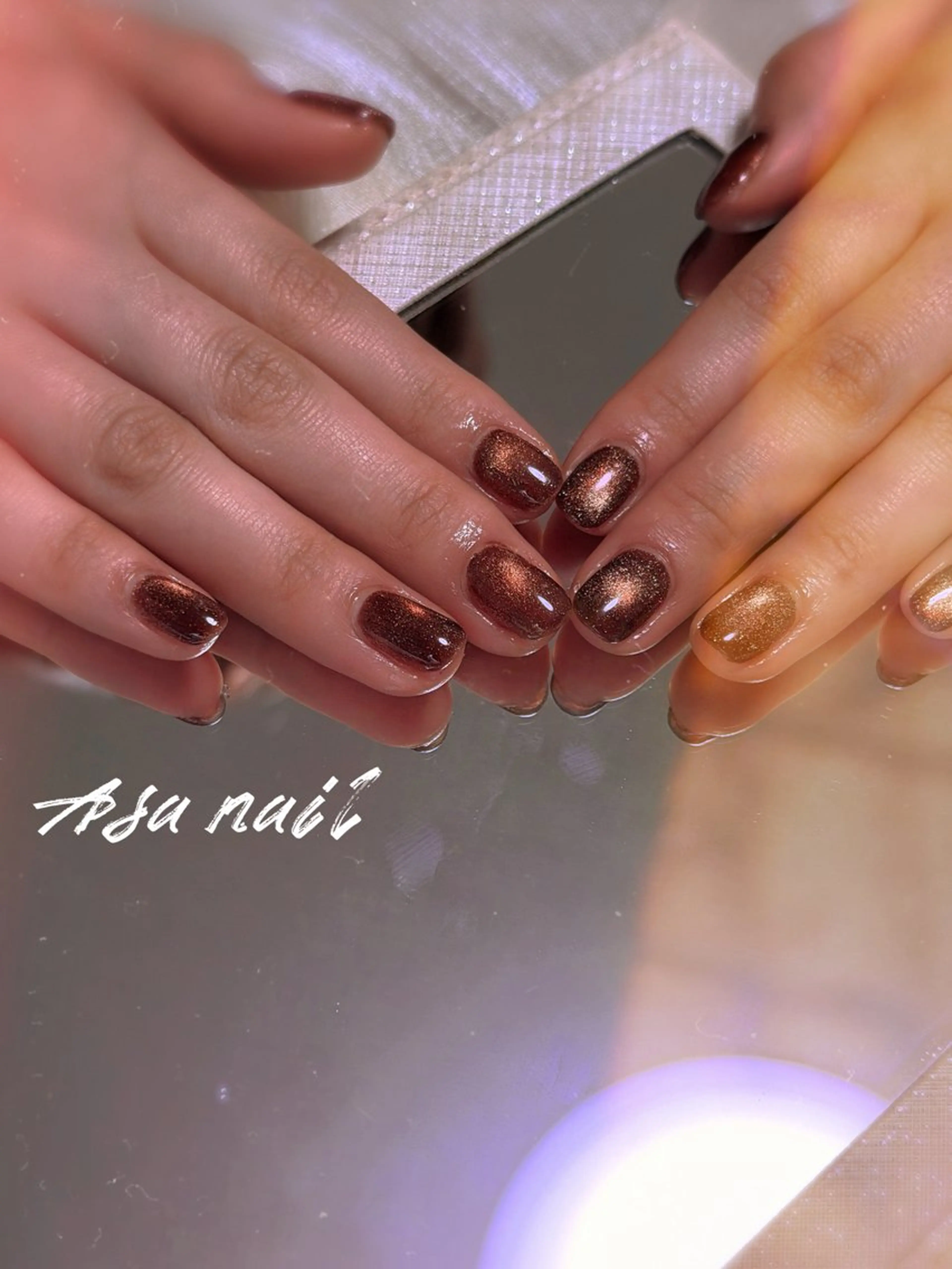 ネイル ジェルネイル マグネットネイル Asa Nail 亀戸 平井のネイルデザイン