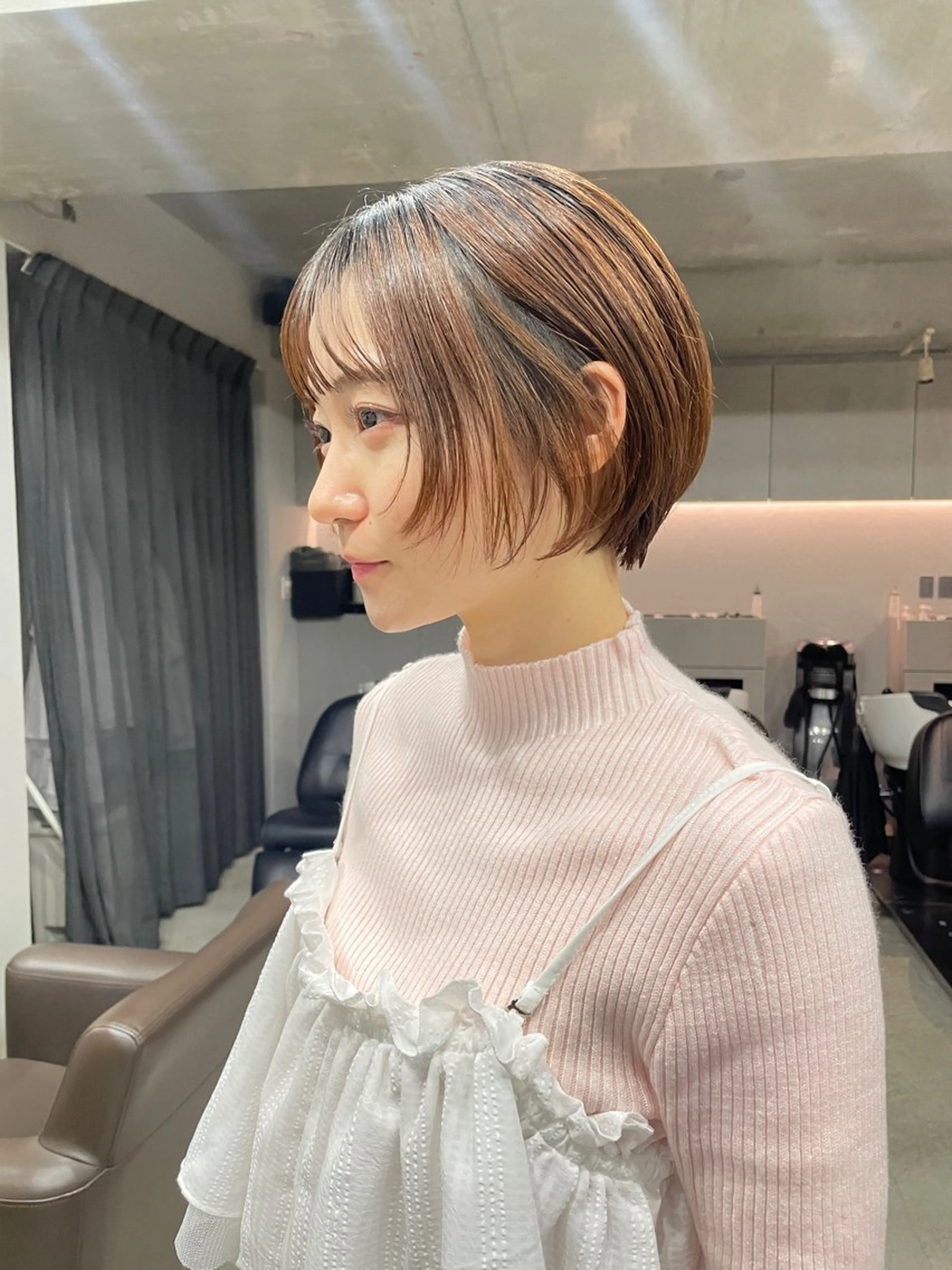 ショート カラー カット ヘアカラー トリートメント 表参道🌿赤み消し カラー/チナツのヘアスタイル