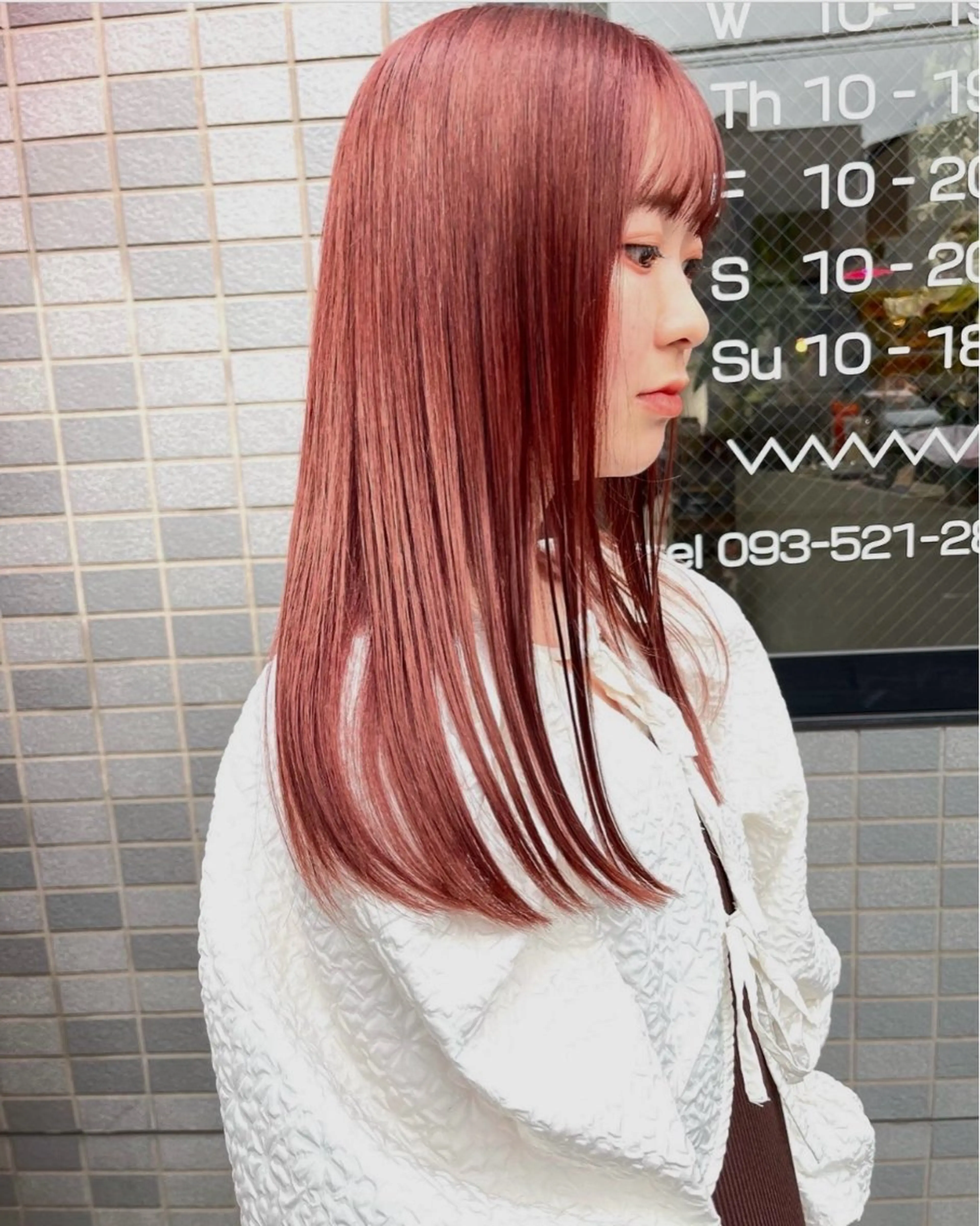 カラー ヘアカラー (𝐡)𝐰𝐢𝐦 𝐲𝐮𝐧𝐚のヘアスタイル