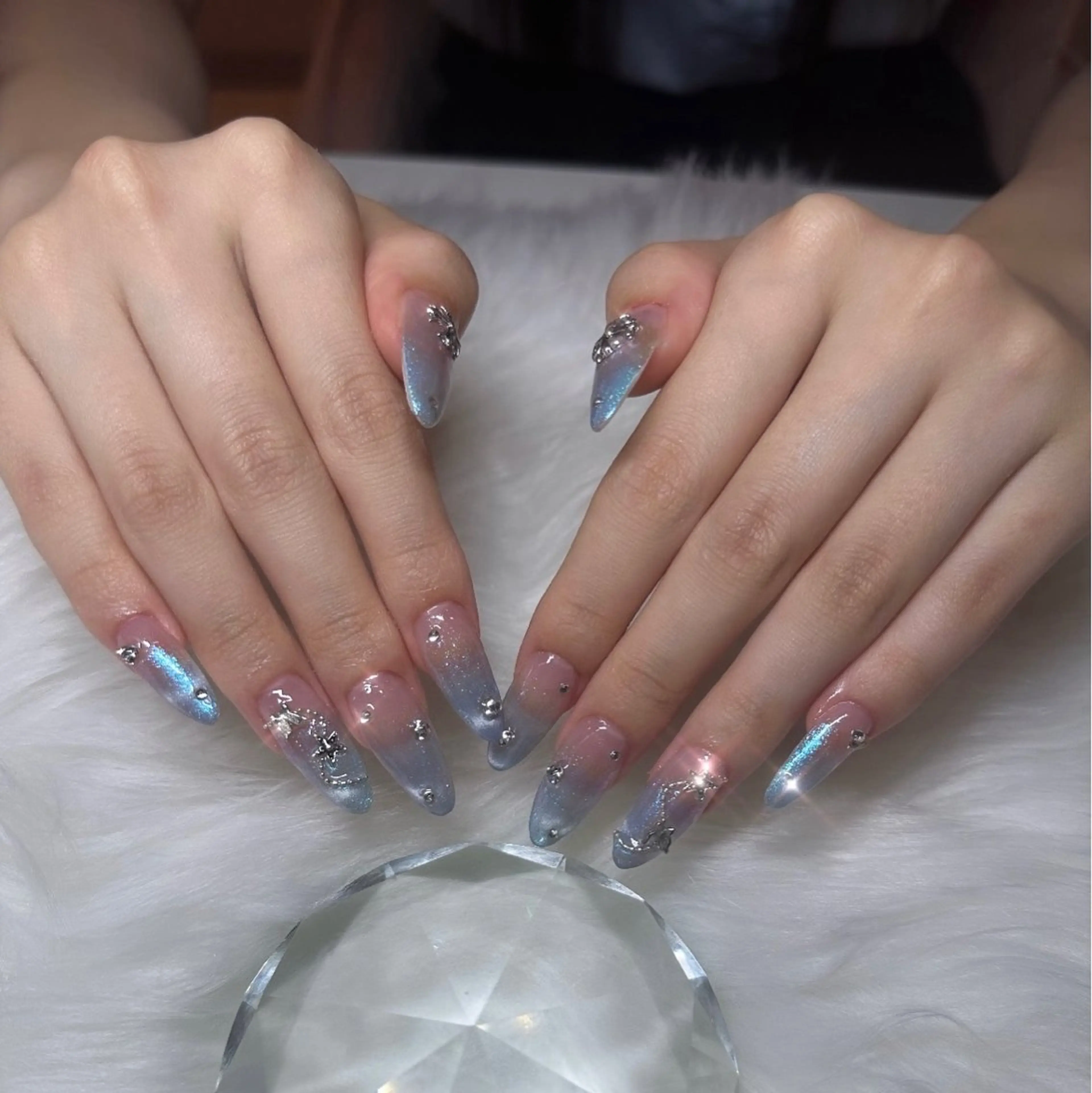 ネイル マグネットネイル ハンドネイル pikarin nailsのネイルデザイン