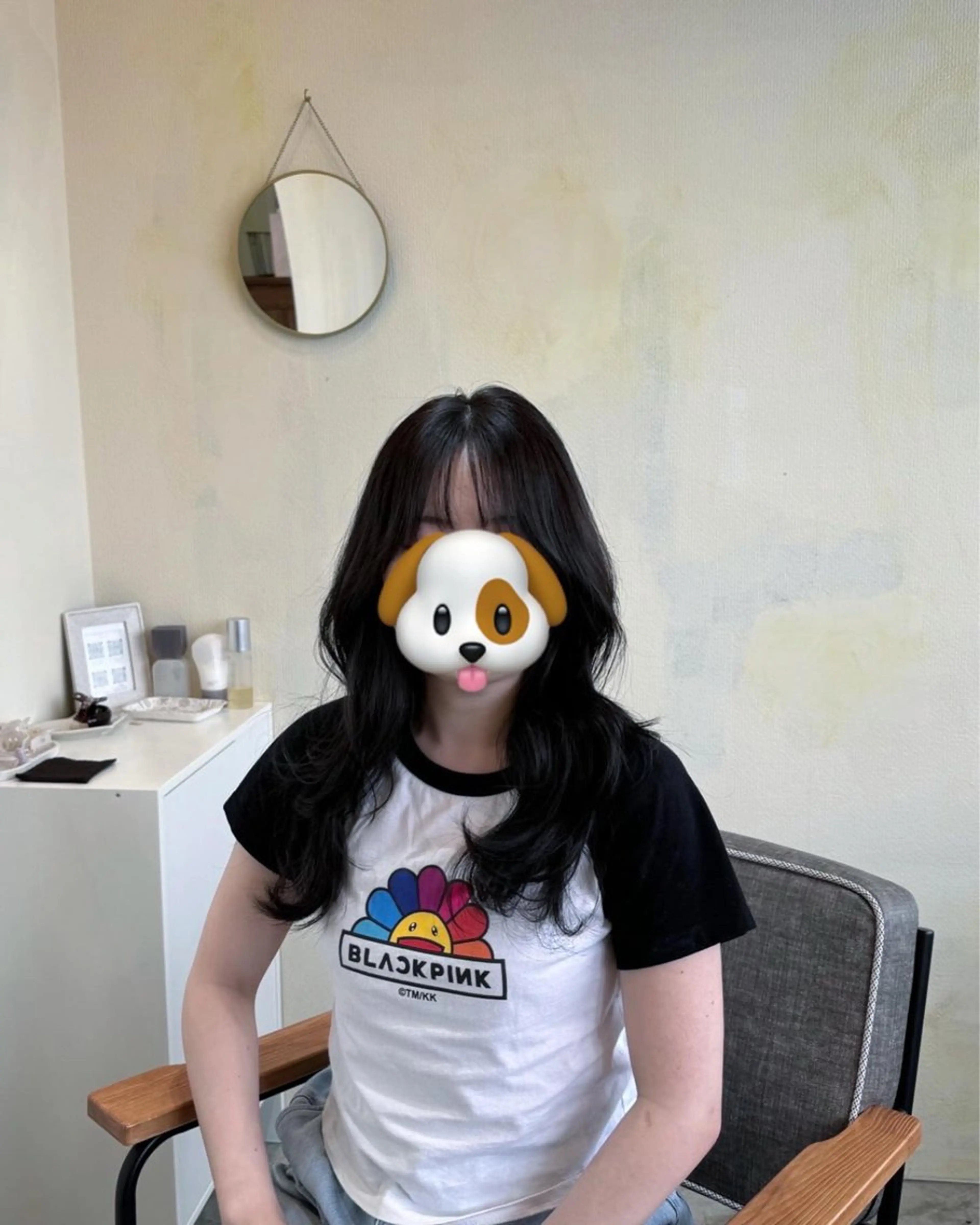 ロング 🍋透け感カラー🍃 オリーブ🍐Kahoのヘアスタイル