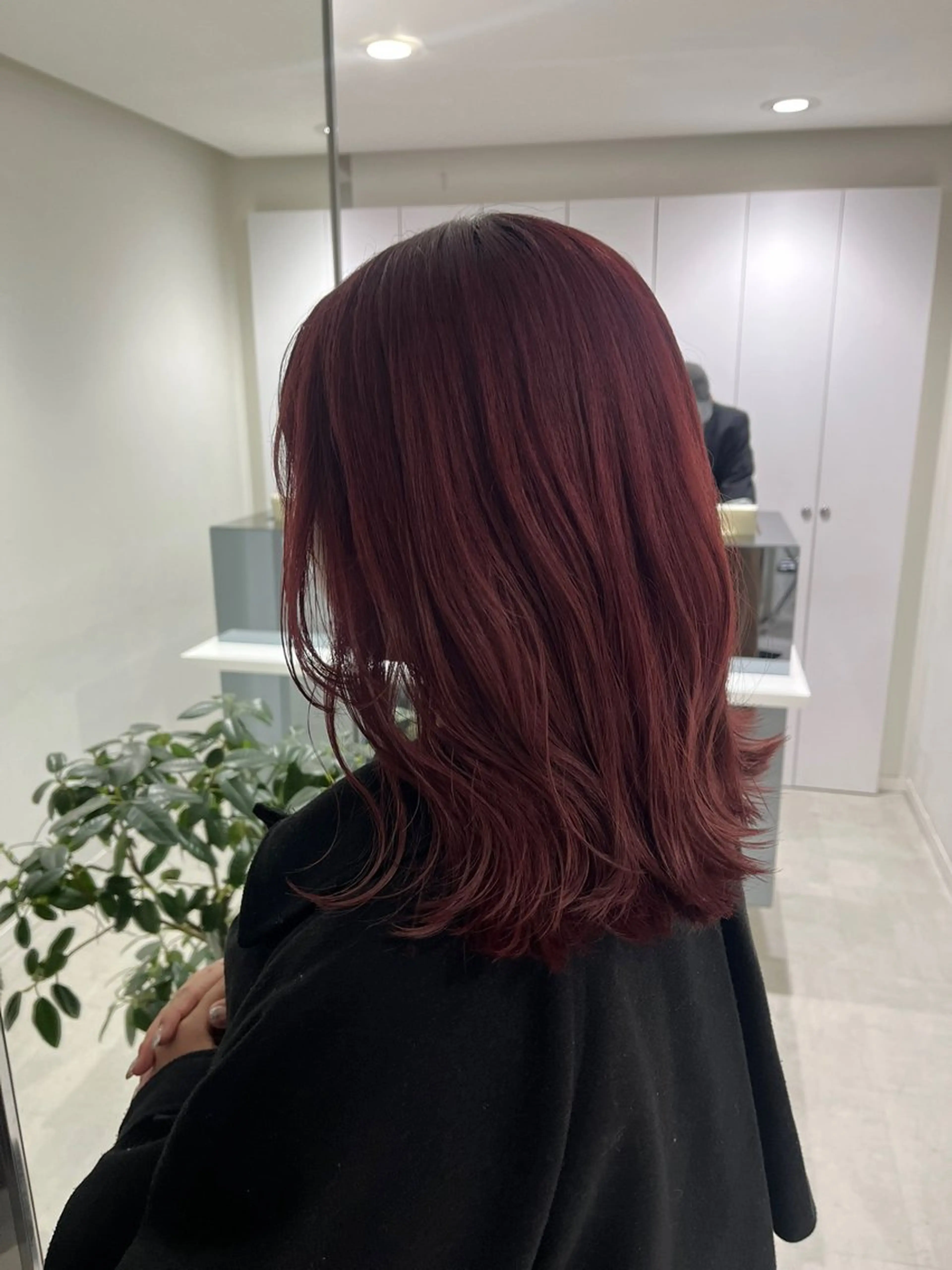 ミディアム ヘアカラー トリートメント ヘアセット Senri お洒落ヘア/経堂のヘアスタイル