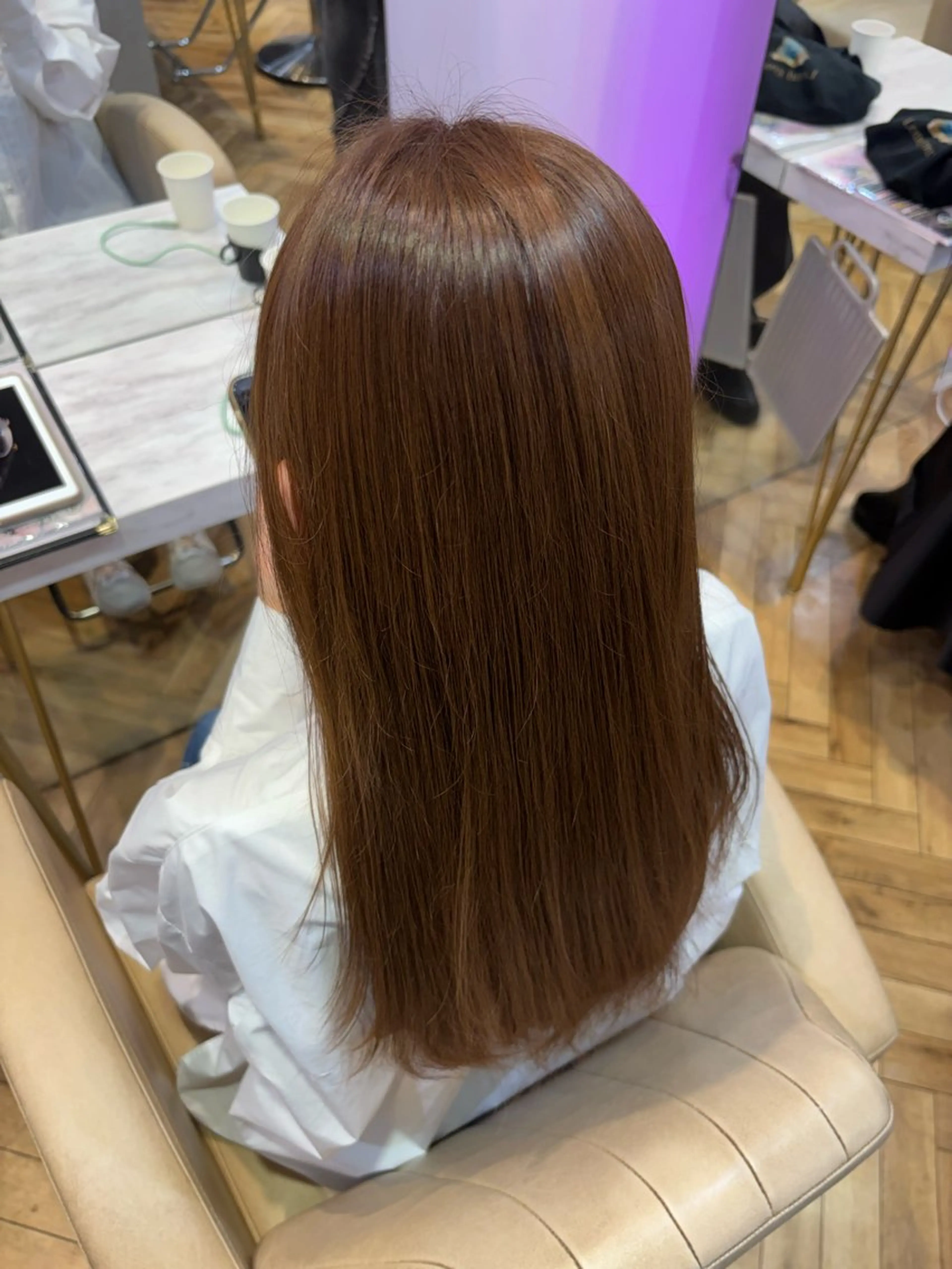 ロング カラー ベージュカラー ブラウンカラー 透明感カラー ヘアカラー トリートメント 伊藤 愛士のヘアスタイル