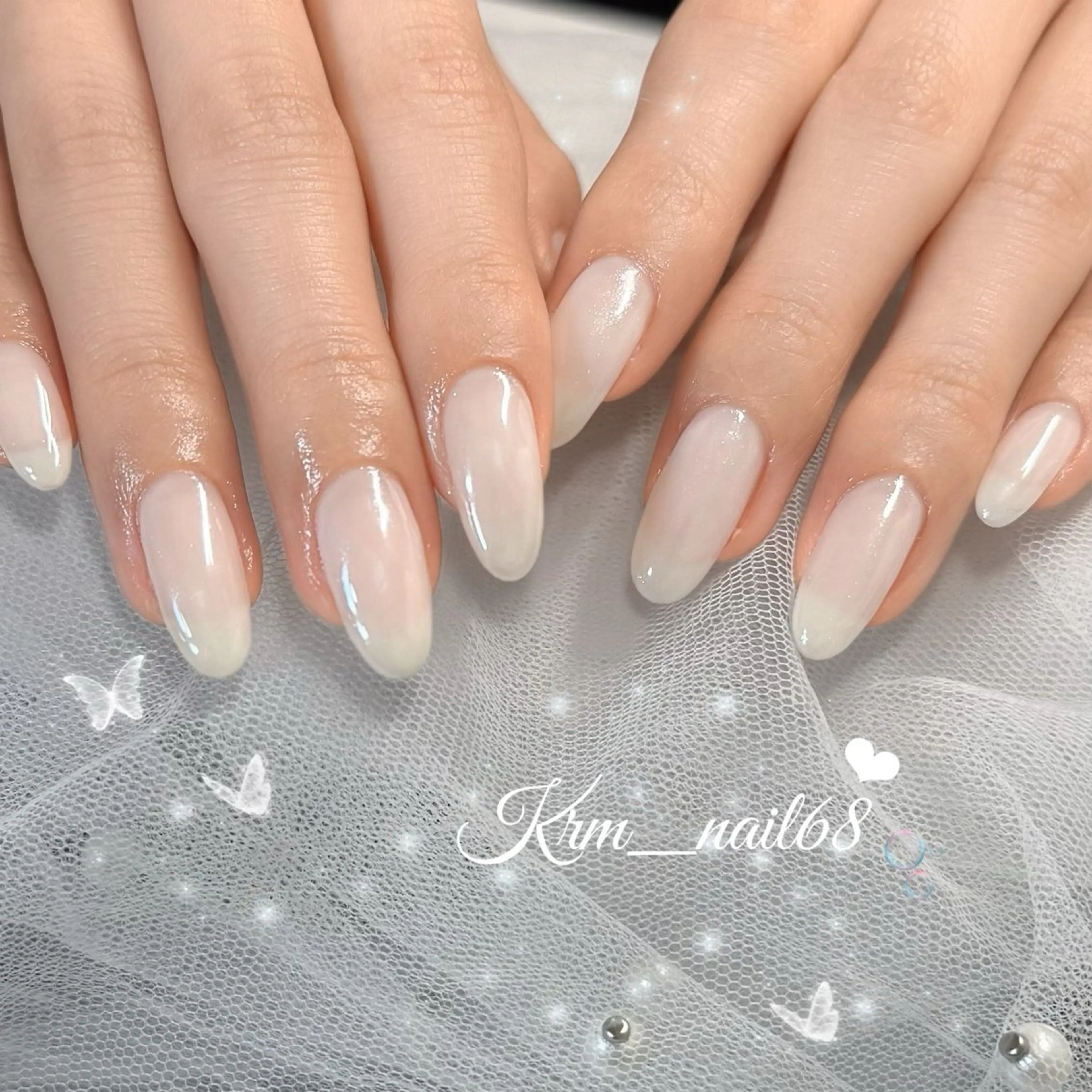 ネイル オーロラネイル ハンドネイル Karen 新宿のネイルデザイン