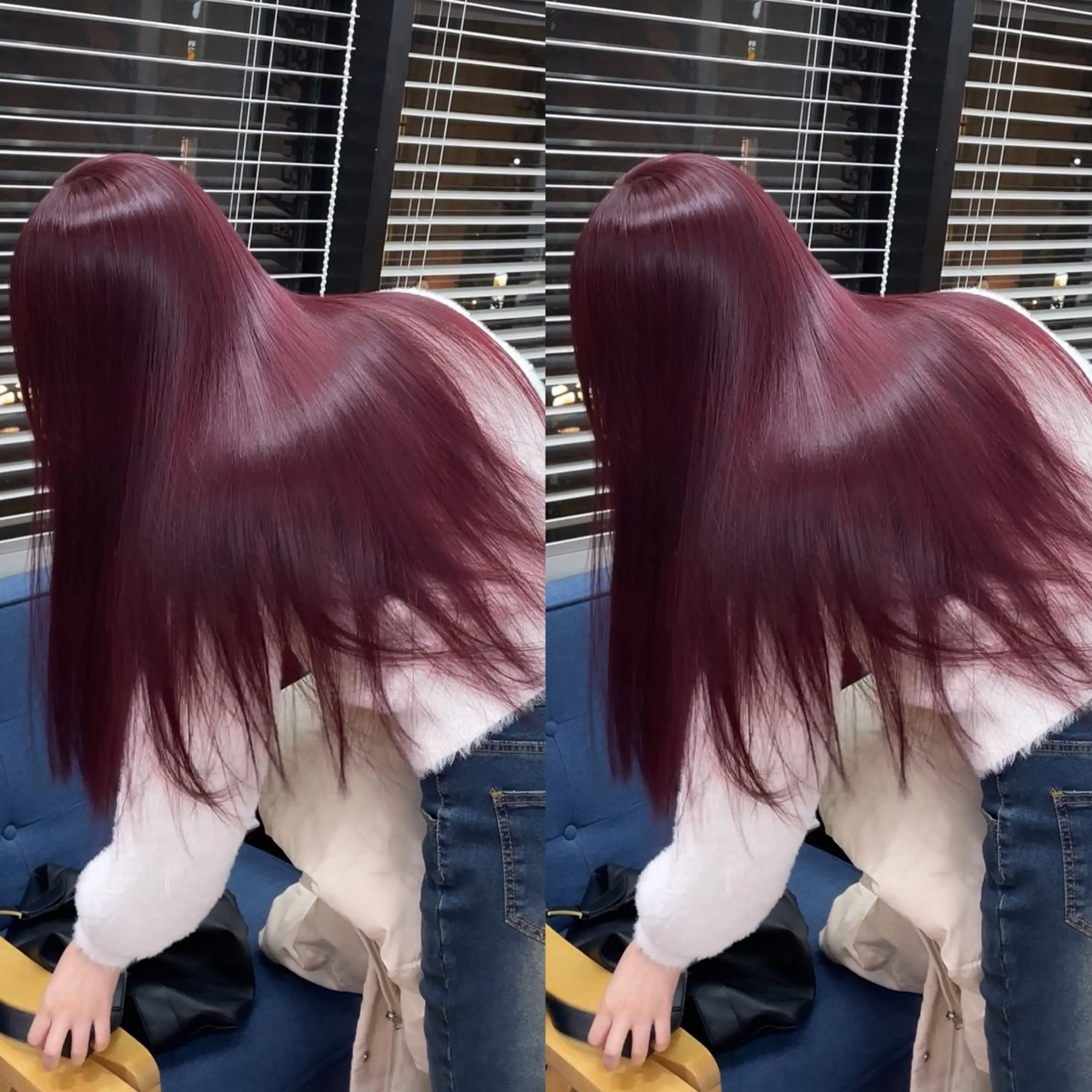 ロング カラー ブリーチ ブリーチなしカラー ヘアカラー トリートメント 🍒暖色🍒ブリーチ なしカラー/たくみ。のヘアスタイル