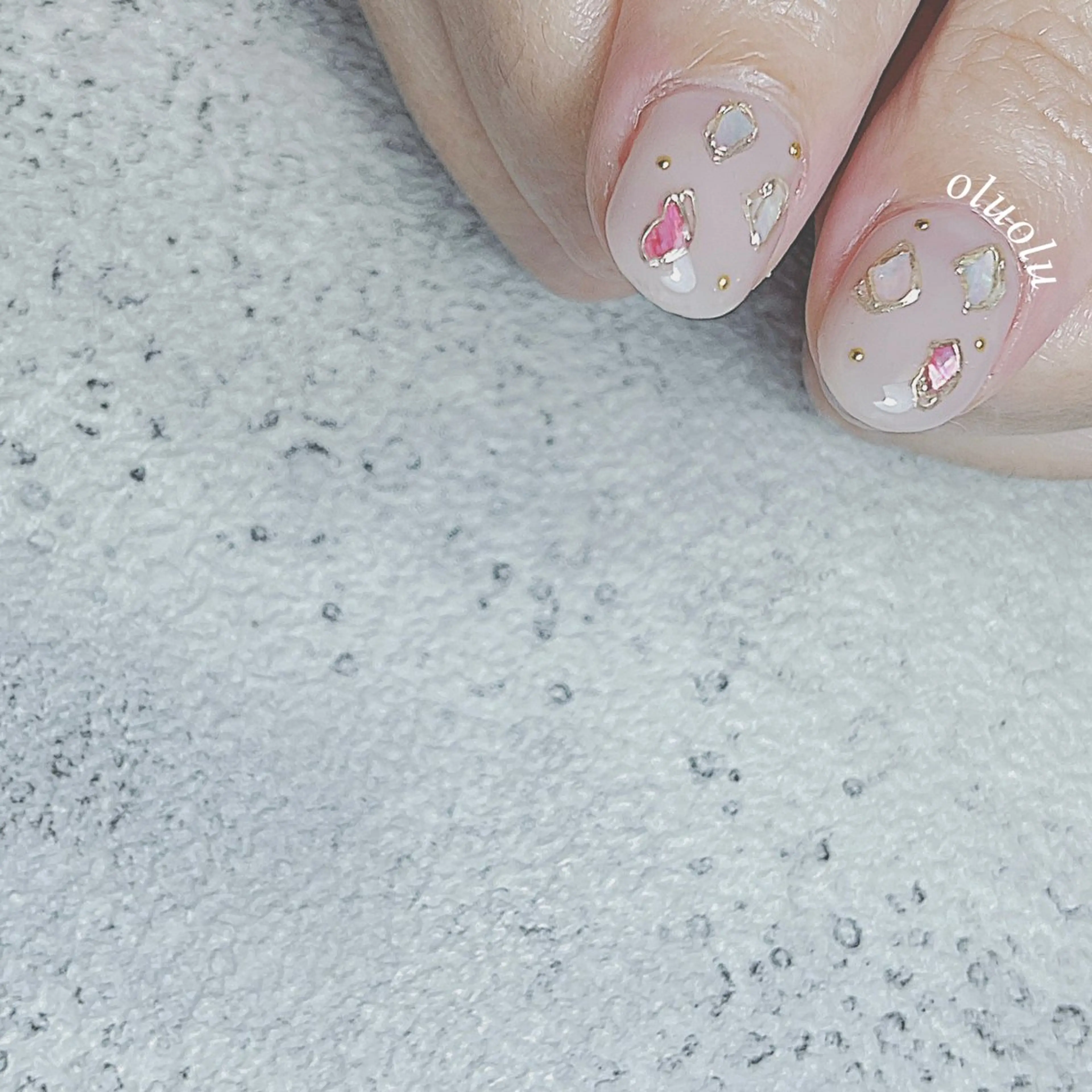 ネイル アートネイル フットネイル キラキラネイル マグネットネイル ミラーネイル 大村 紬華のネイルデザイン