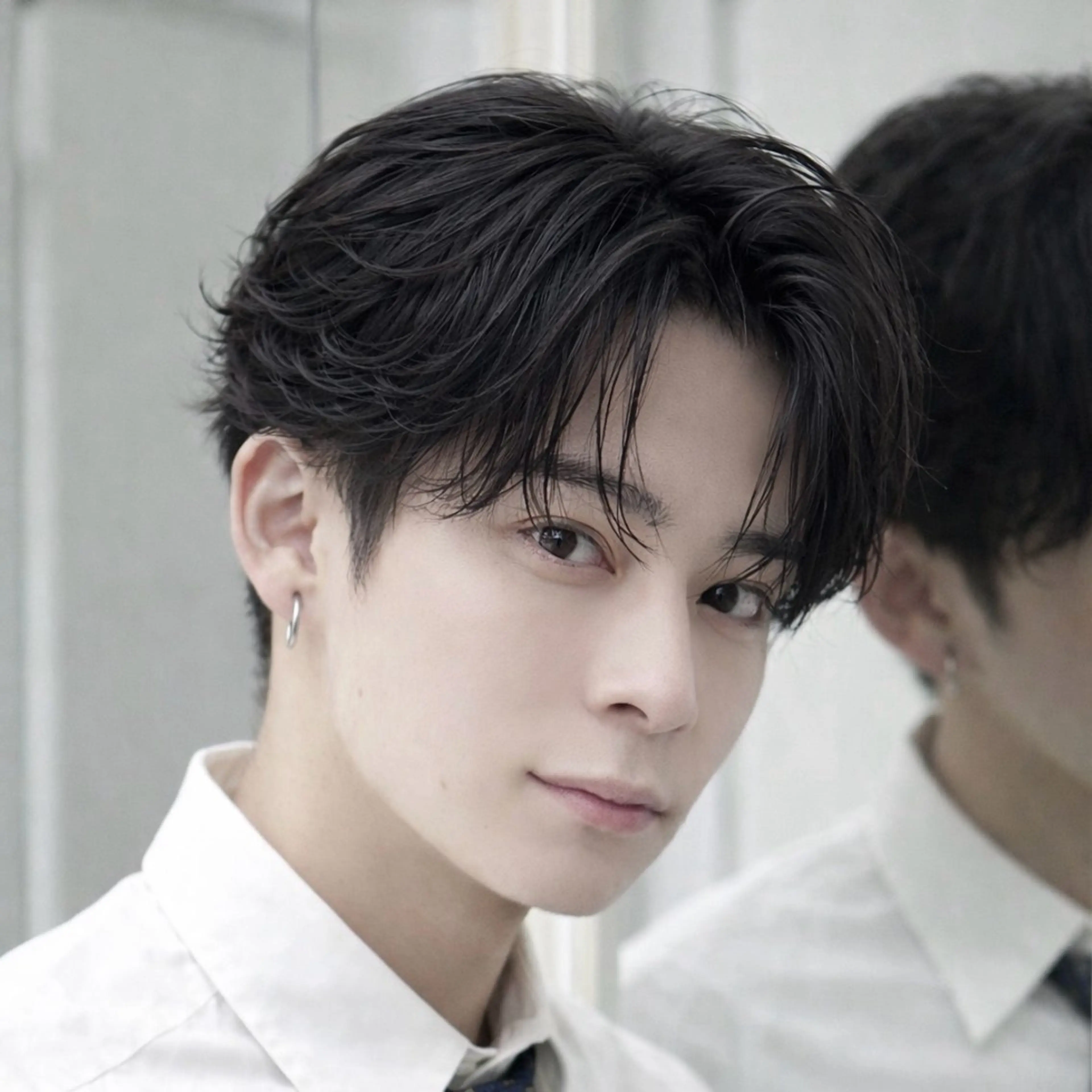 メンズ カット パーマ シャドウ/フェザー ニュアンスヘアメンズのヘアスタイル