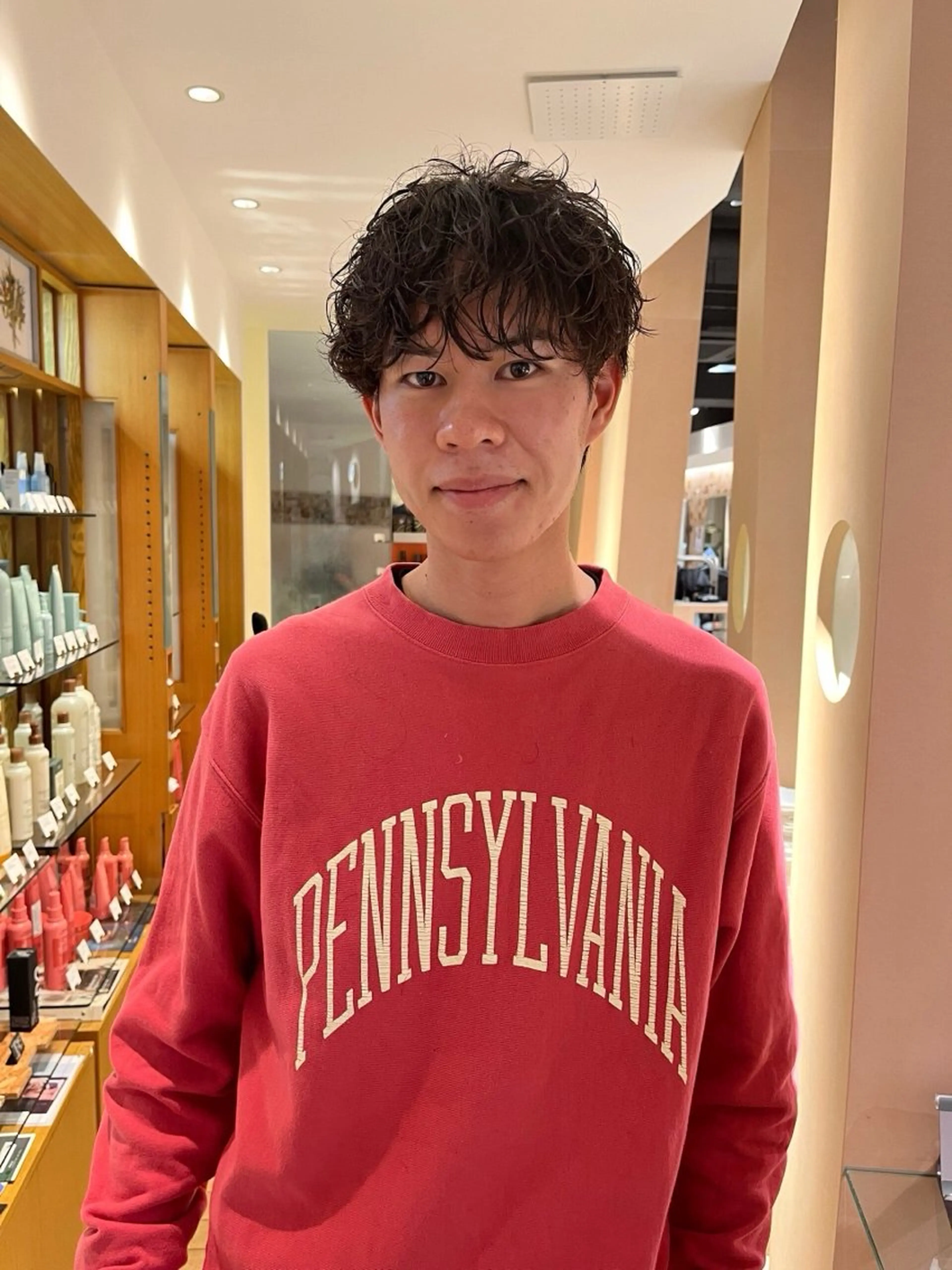 ショート パーマ スパイラルパーマ 河原林 拓己のヘアスタイル
