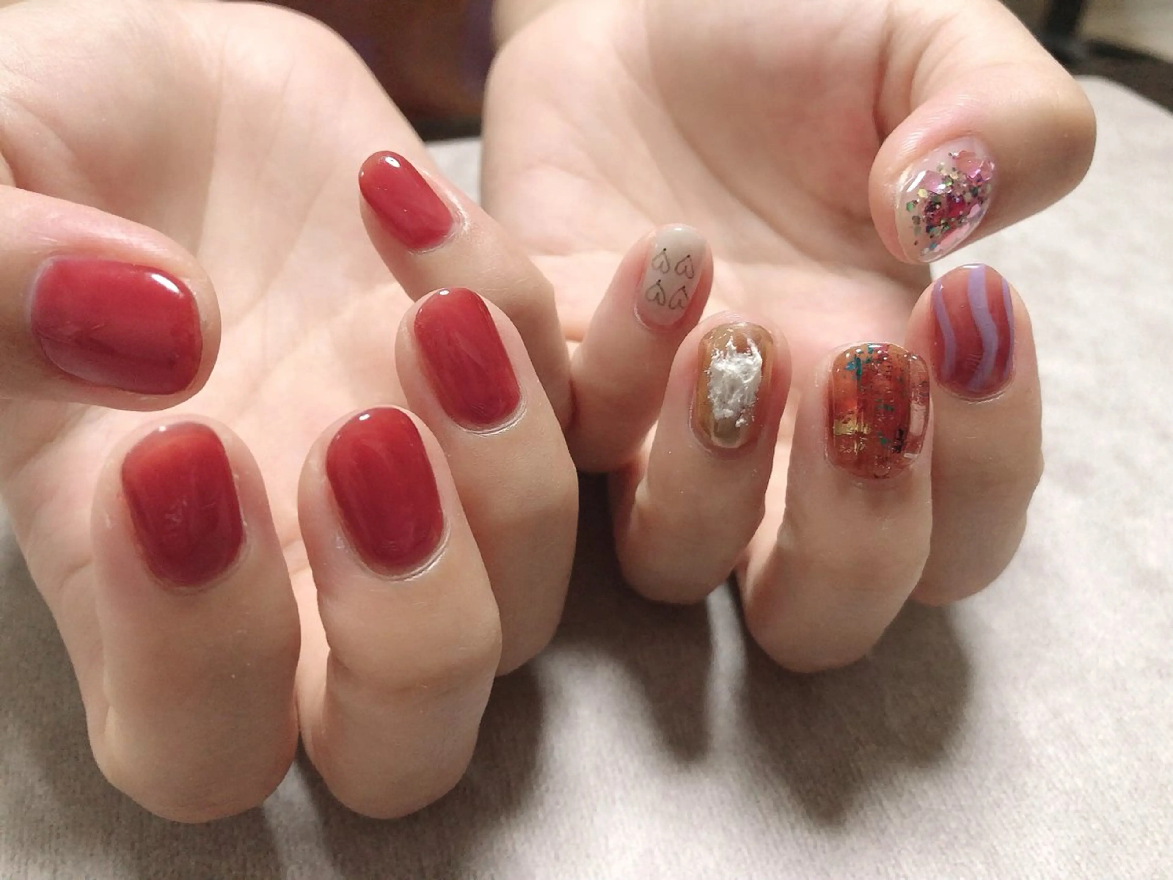 ネイル アートネイル ニュアンスネイル mano nella manoのネイルデザイン