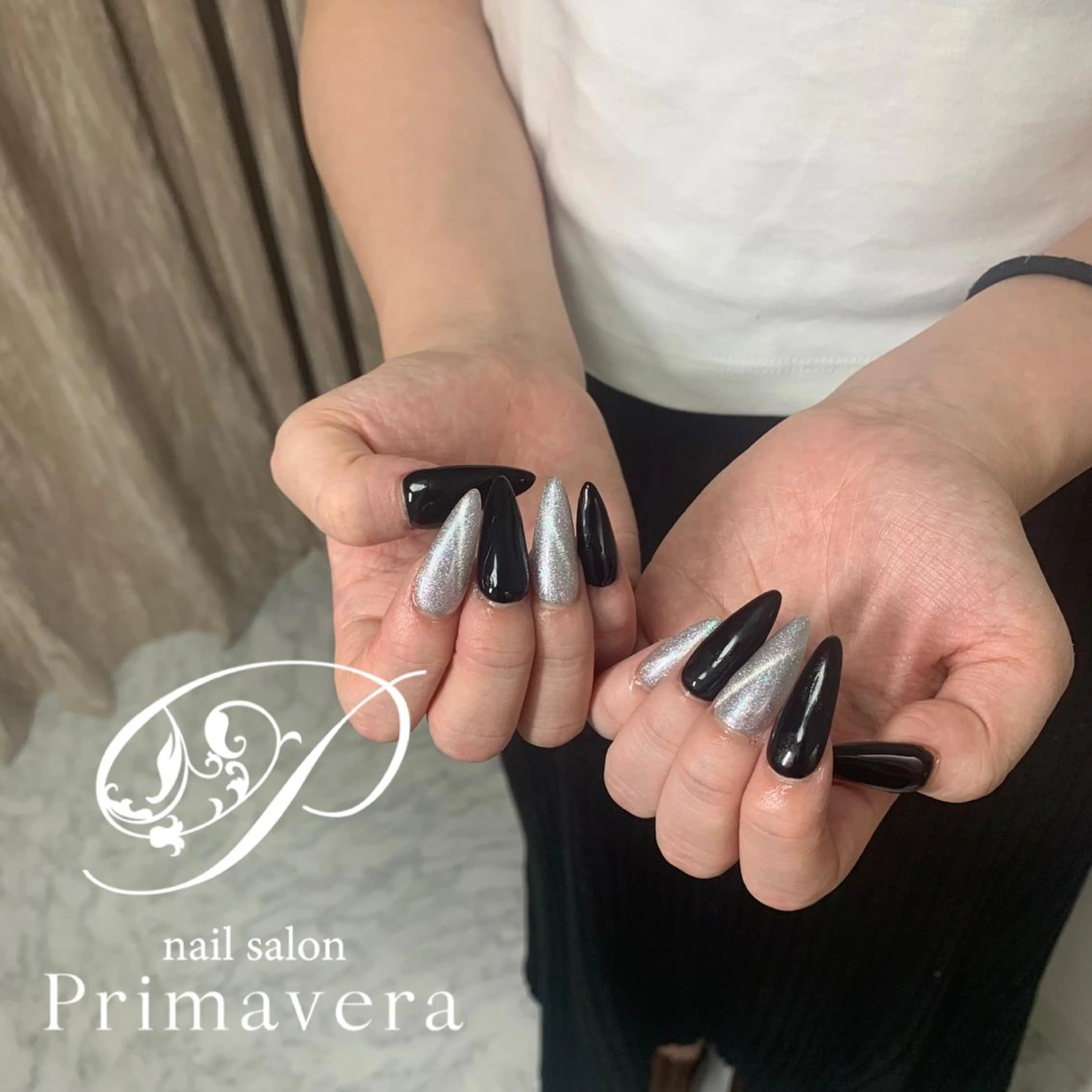 ネイル スカルプネイル ハンドネイル Primavera 新横浜🤍美フォルムのネイルデザイン