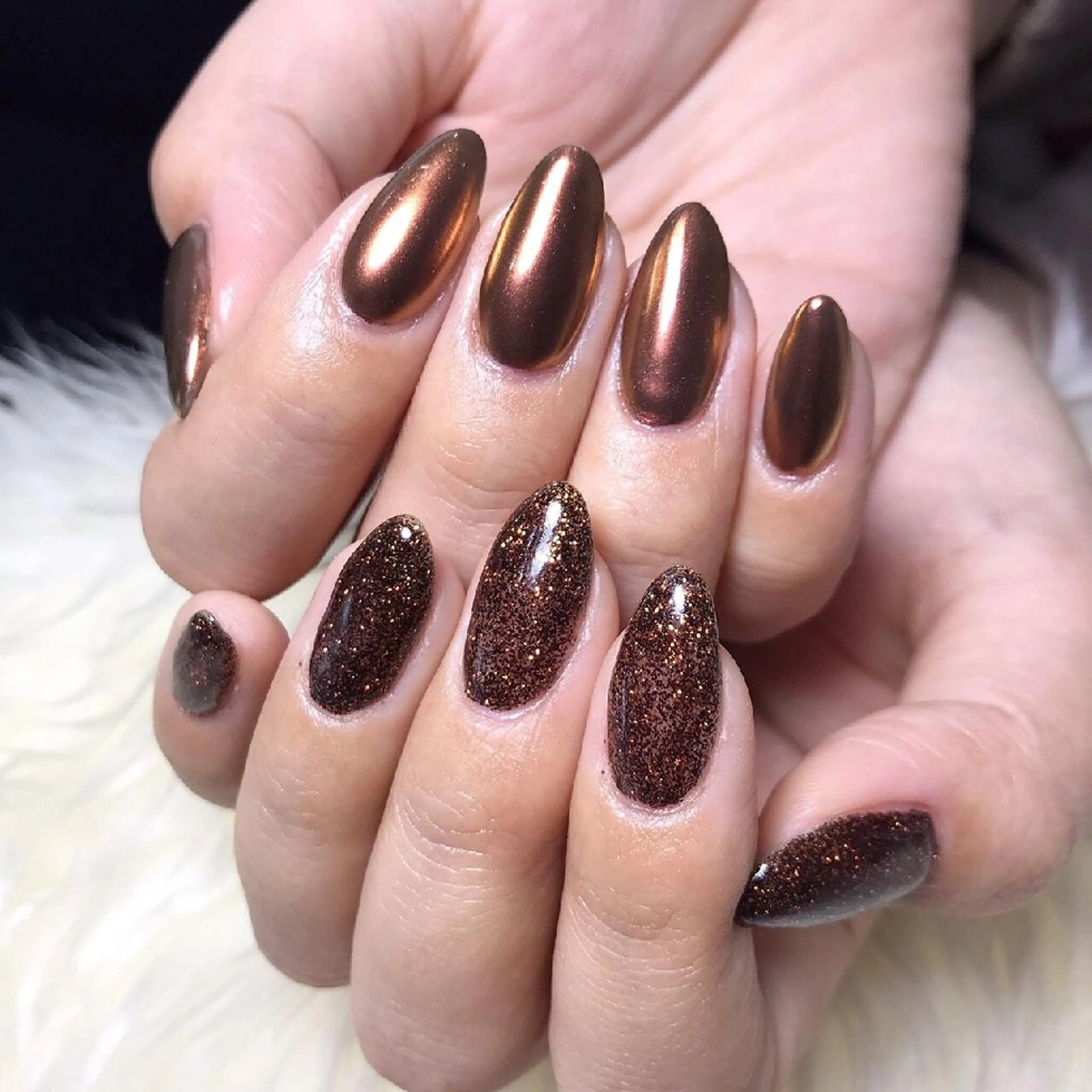 ネイル ミラーネイル ワンカラーネイル ハンドネイル Nail&eye Belire 新宿のネイルデザイン