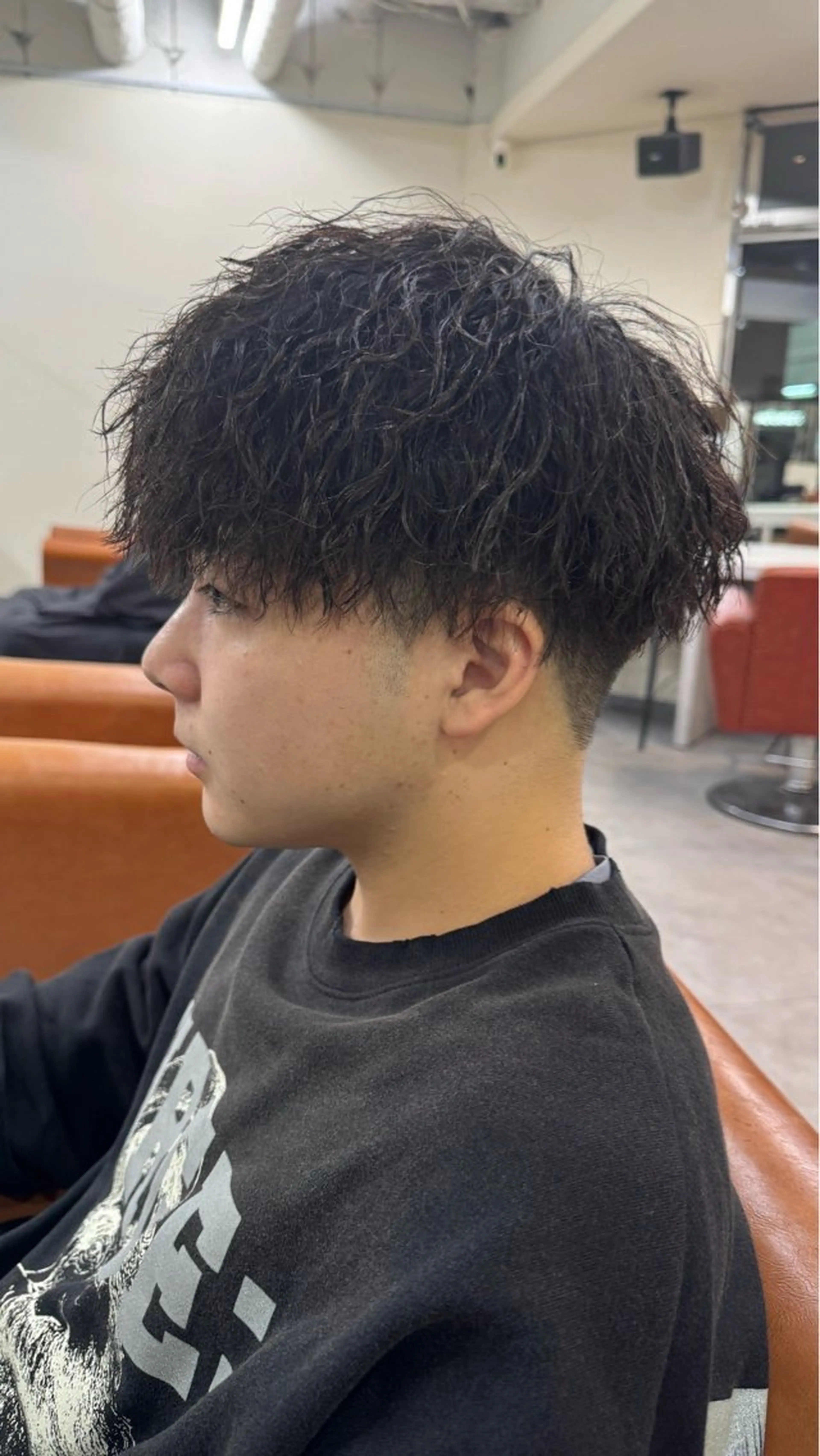 パーマ メンズ 京都駅メンズパーマ /ツイスパ/片山心音のヘアスタイル