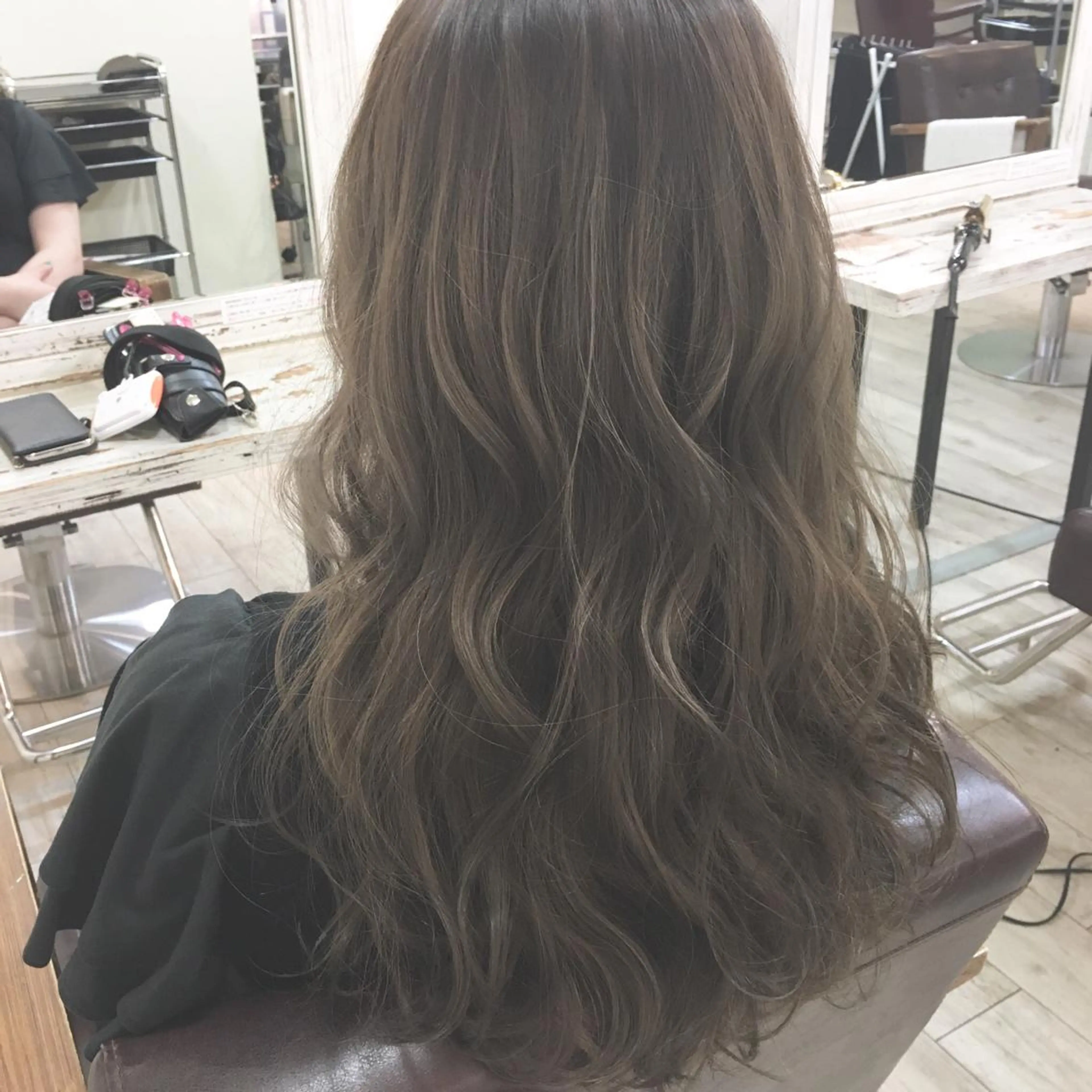 ロング カラー パーマ ヘアアレンジ ◆感動口コミ/最小顔 理論カット◆森口 峻のヘアスタイル