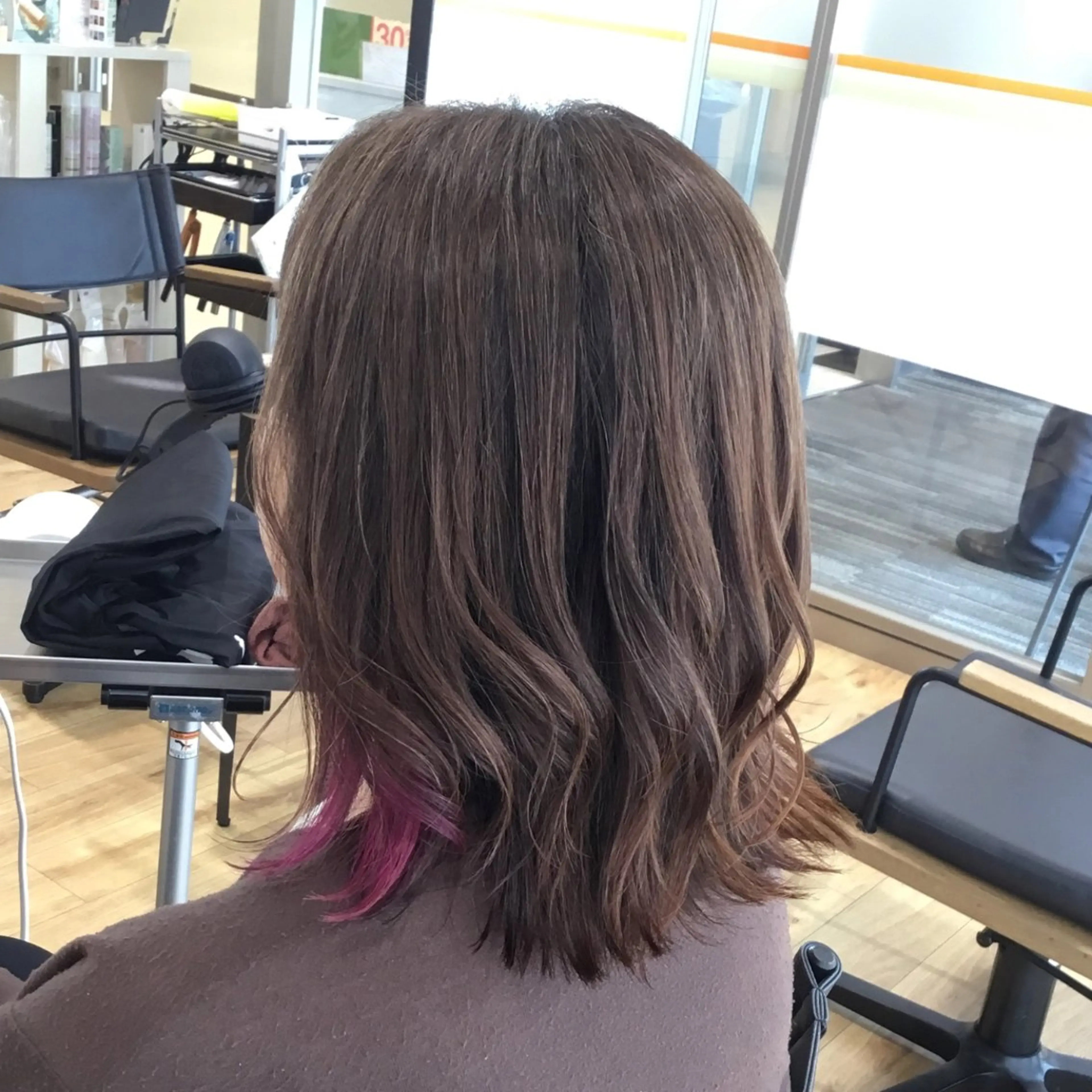 ミディアム カラー カット ヘアカラー 滝口 瑞季のヘアスタイル