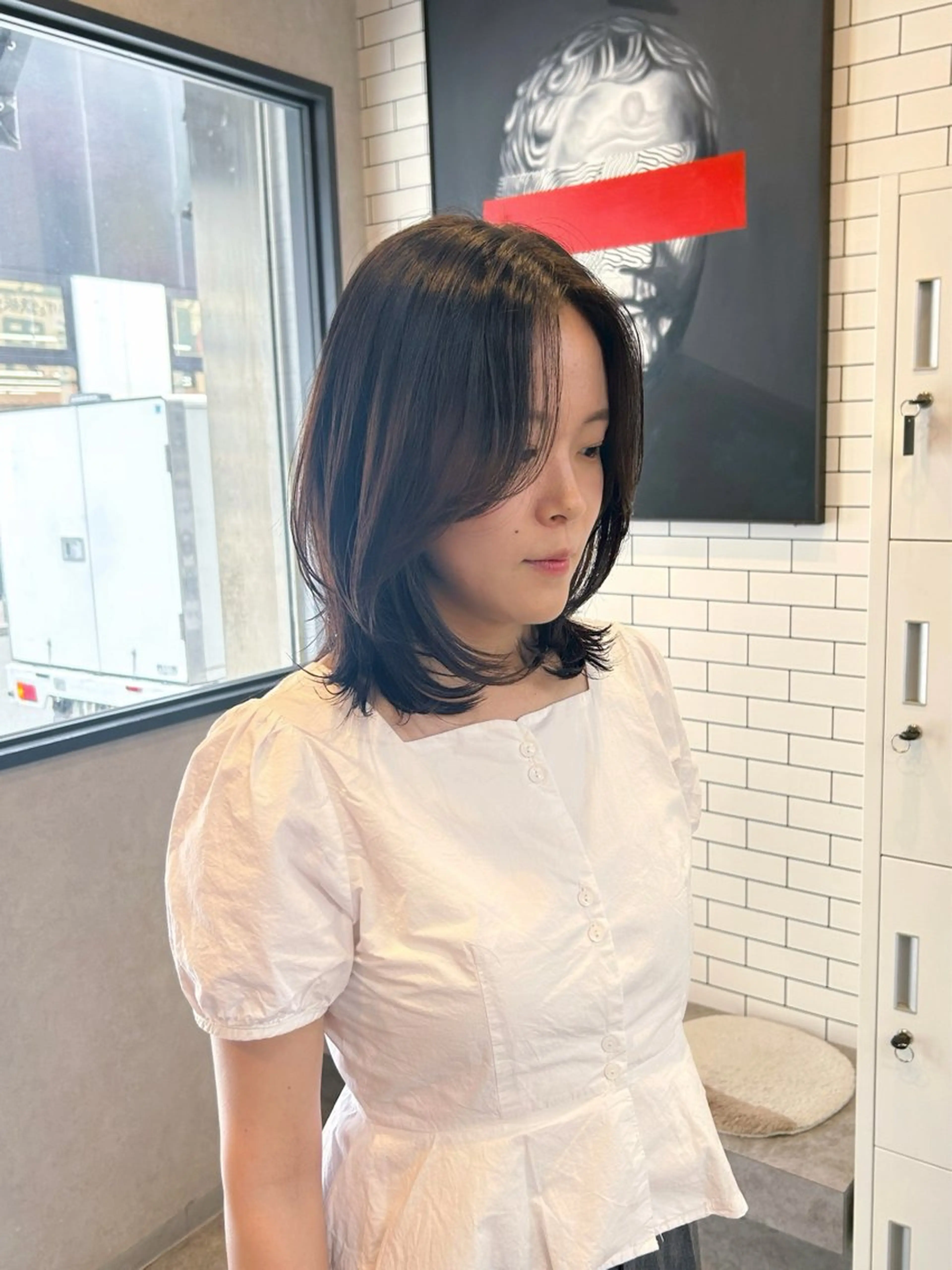 ミディアム カラー いなみね はるきのヘアスタイル