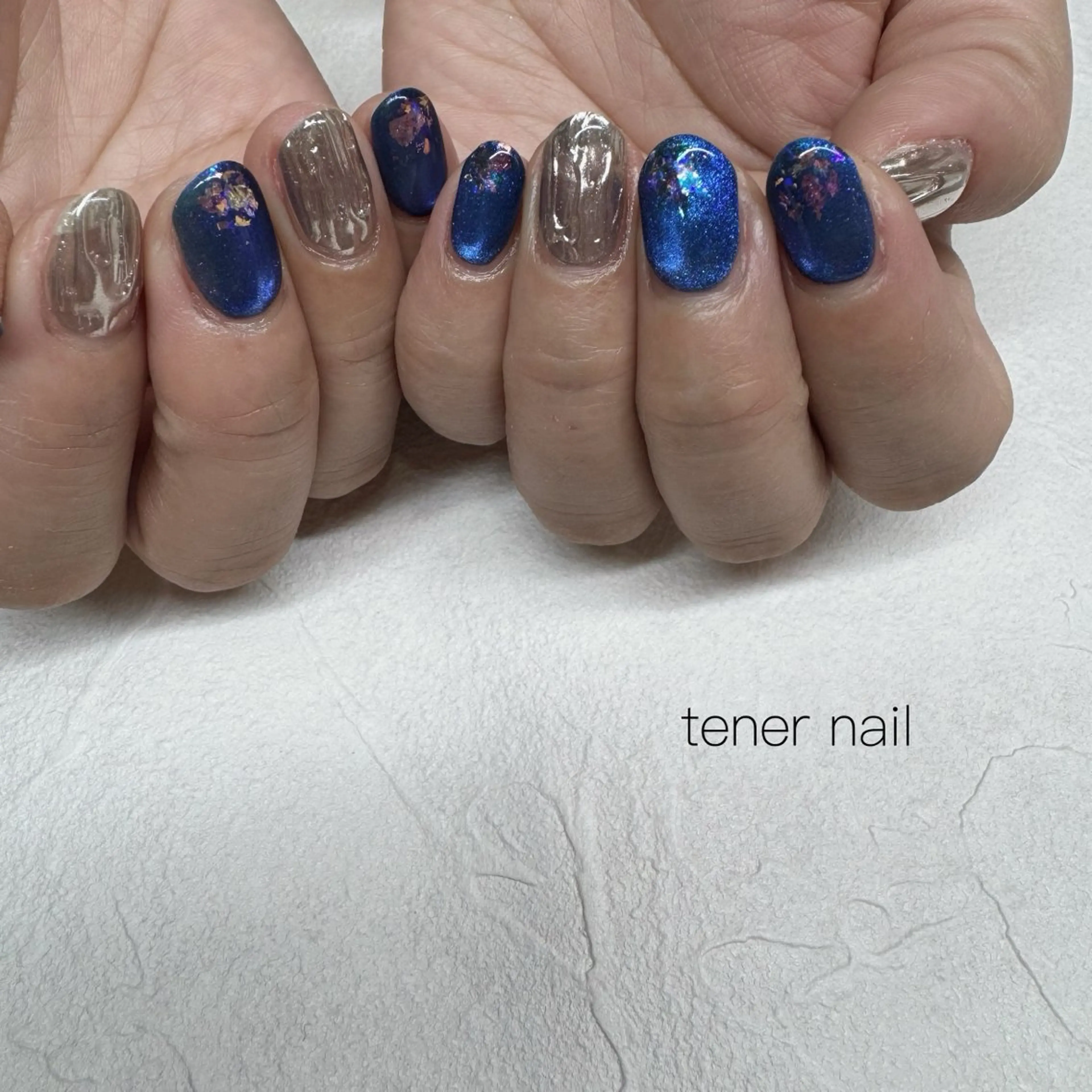 ネイル マグネットネイル ミラーネイル ハンドネイル テネルネイル tener nailのネイルデザイン