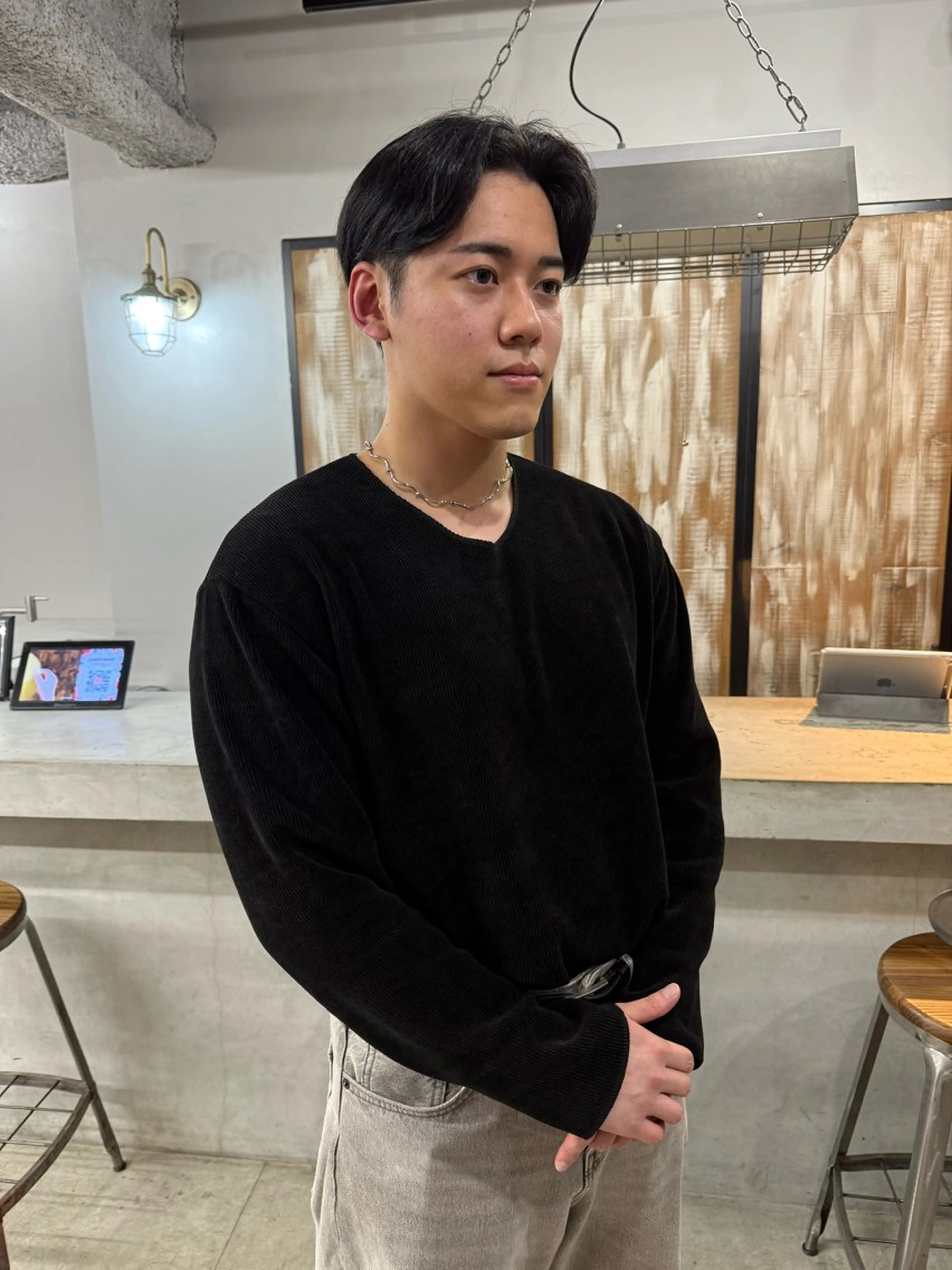 ミディアム カラー パーマ メンズ カット パーマ トリートメント 【毛流れヘア】 人気No.1/ユウキのヘアスタイル