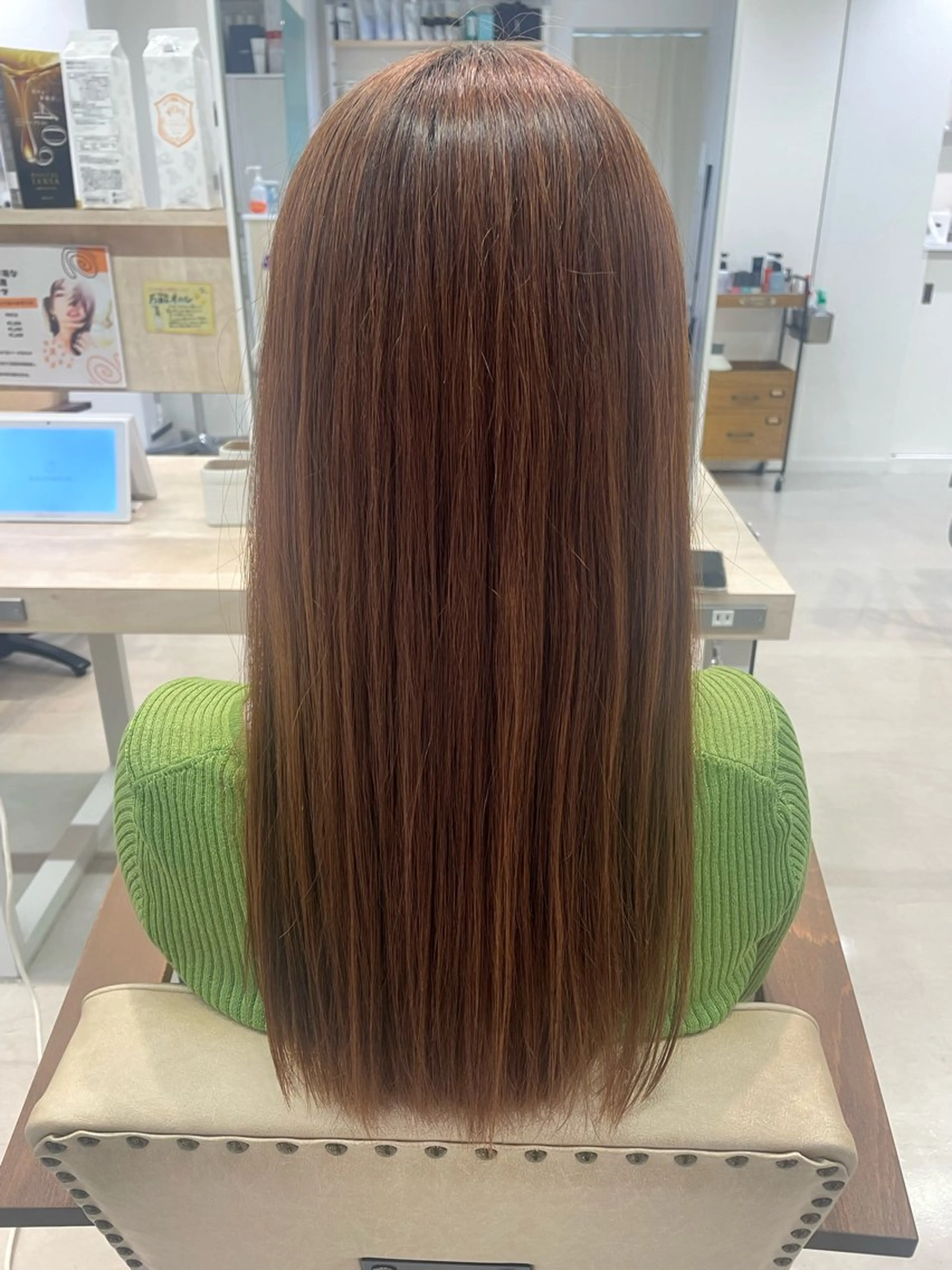 ロング 縮毛矯正 かずや🍀/髪質改善 /艶髪カラー/眉毛のヘアスタイル