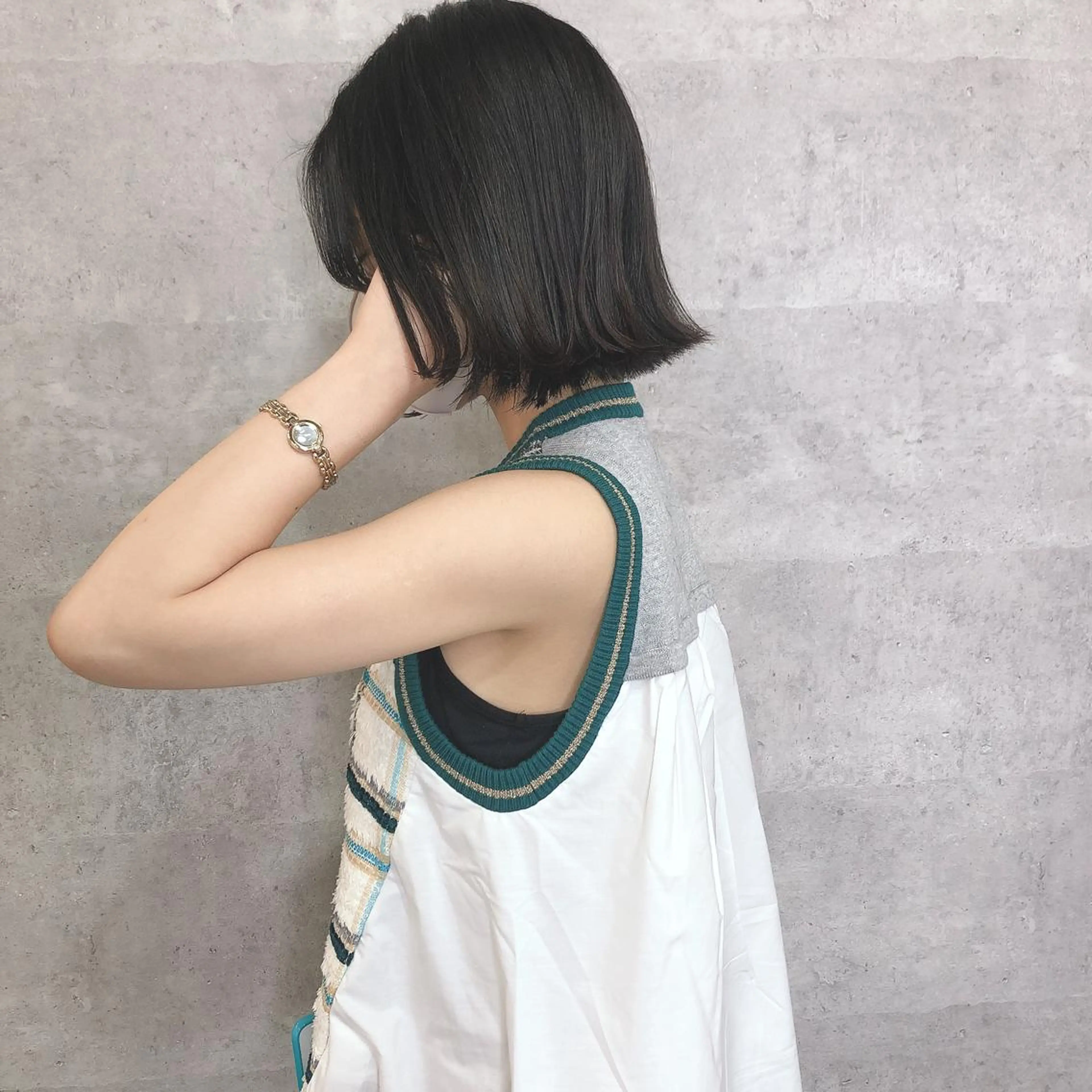 ショート カラー 髪質改善 中川　翔のヘアスタイル