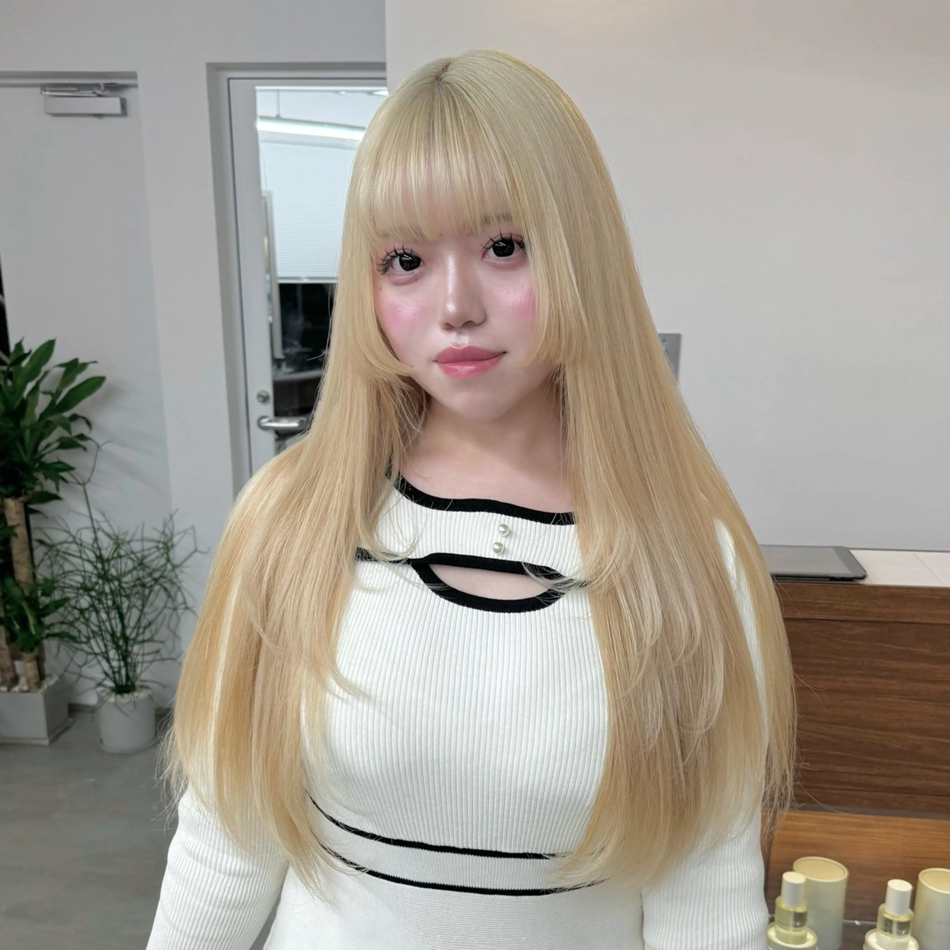 ケアブリーチ使用🩵ダメージが気になる方はこちら👑【ケアブリーチ＋カラー＋トリートメント✨】の写真