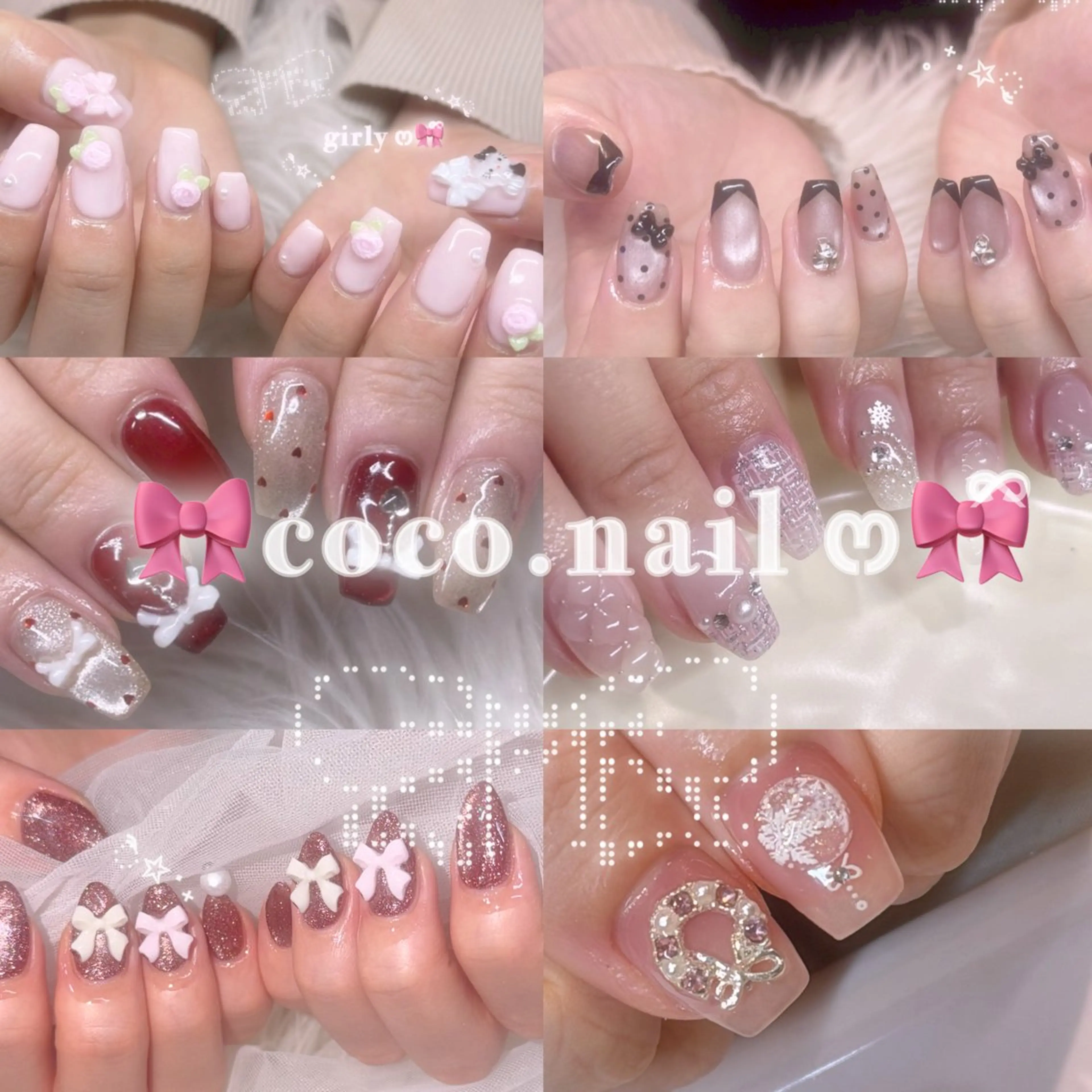 ネイル ハンドネイル coco.nail/ y2k/ワンホンのネイルデザイン