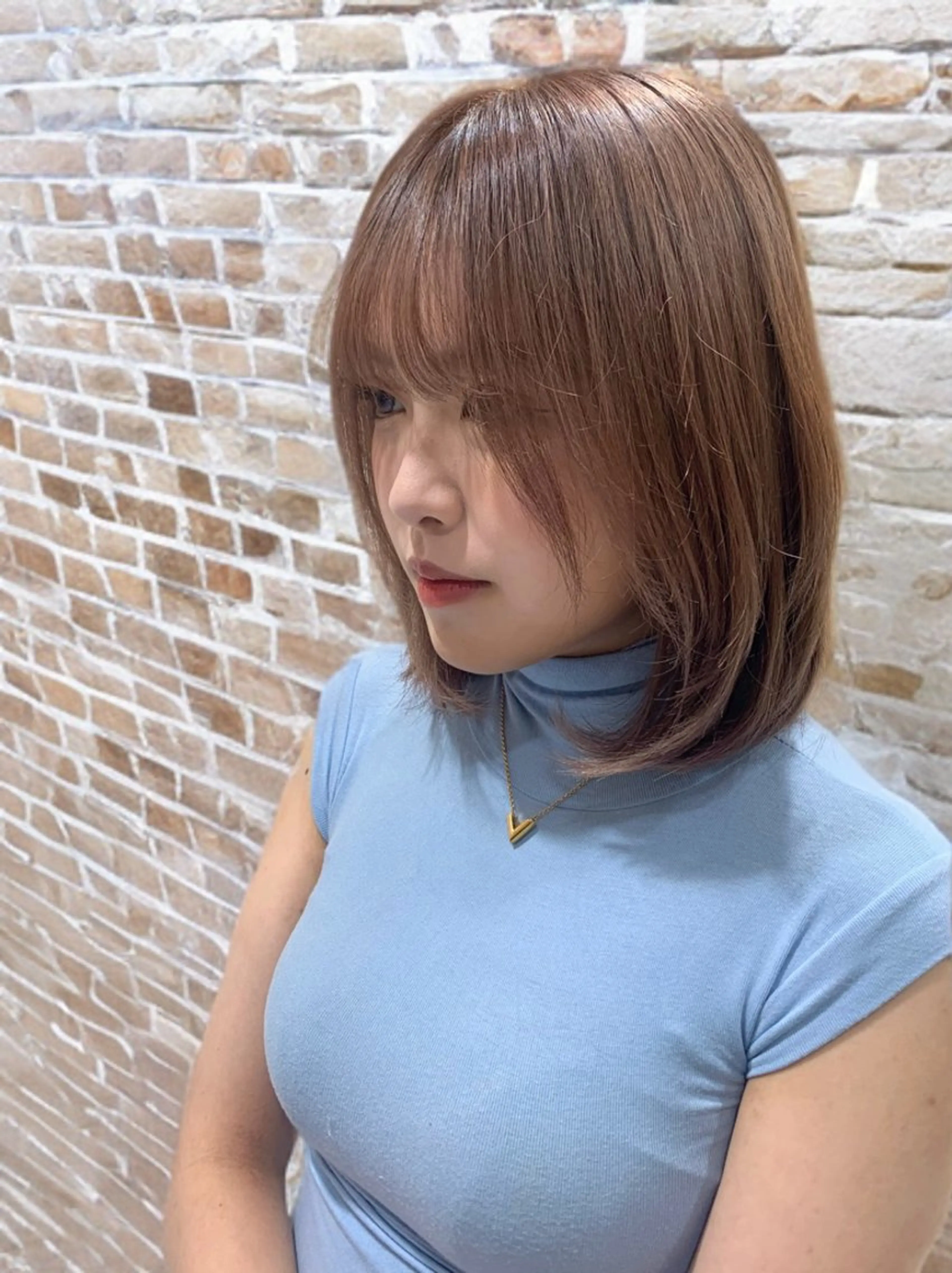 ミディアム レイヤーカット 髪質改善×レイヤー 高嶋のヘアスタイル