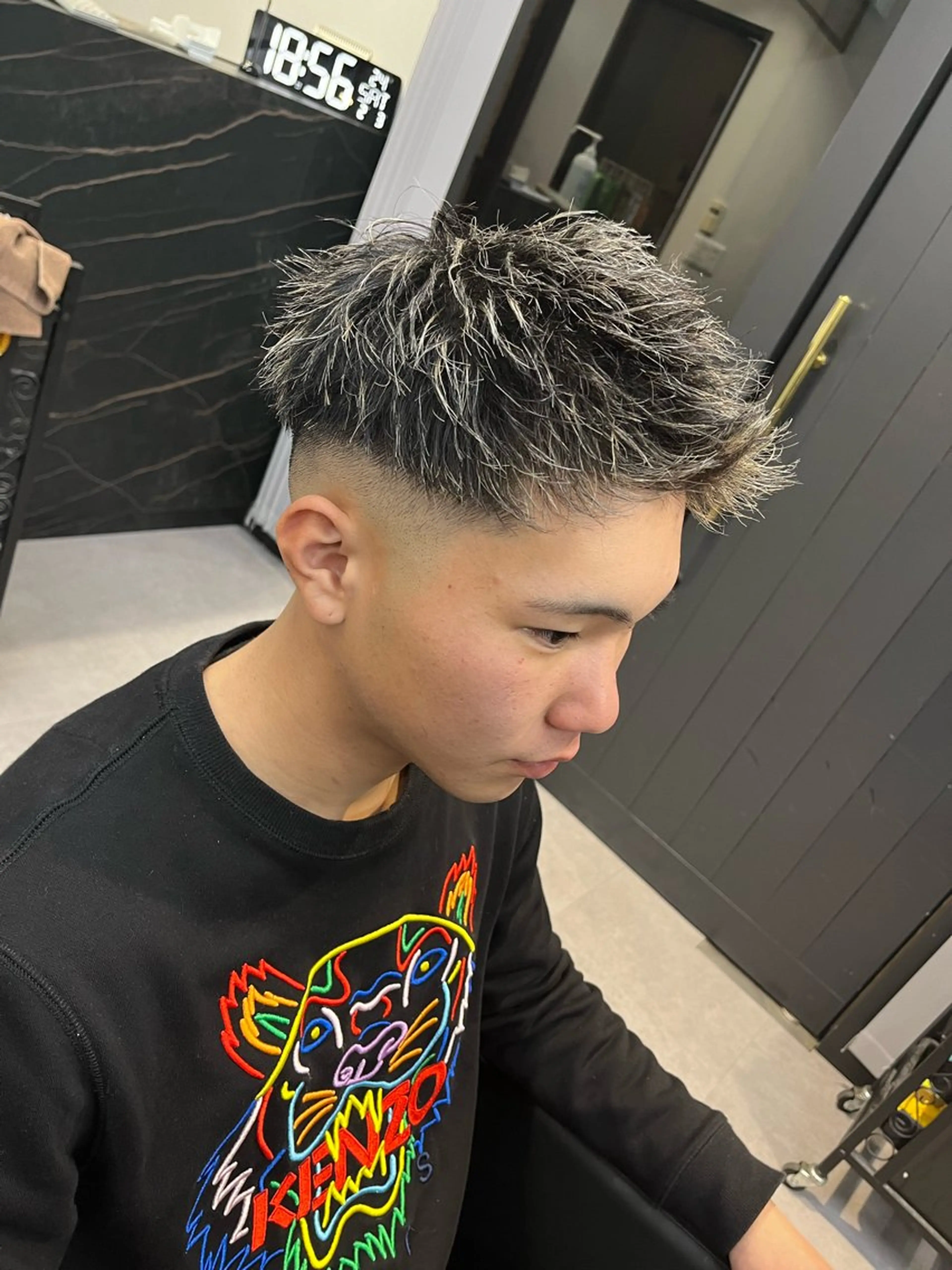 ショート ヘアアレンジ メンズ メンズメッシュ カット ヘアカラー ヘアセット men'slapis YUTOのヘアスタイル