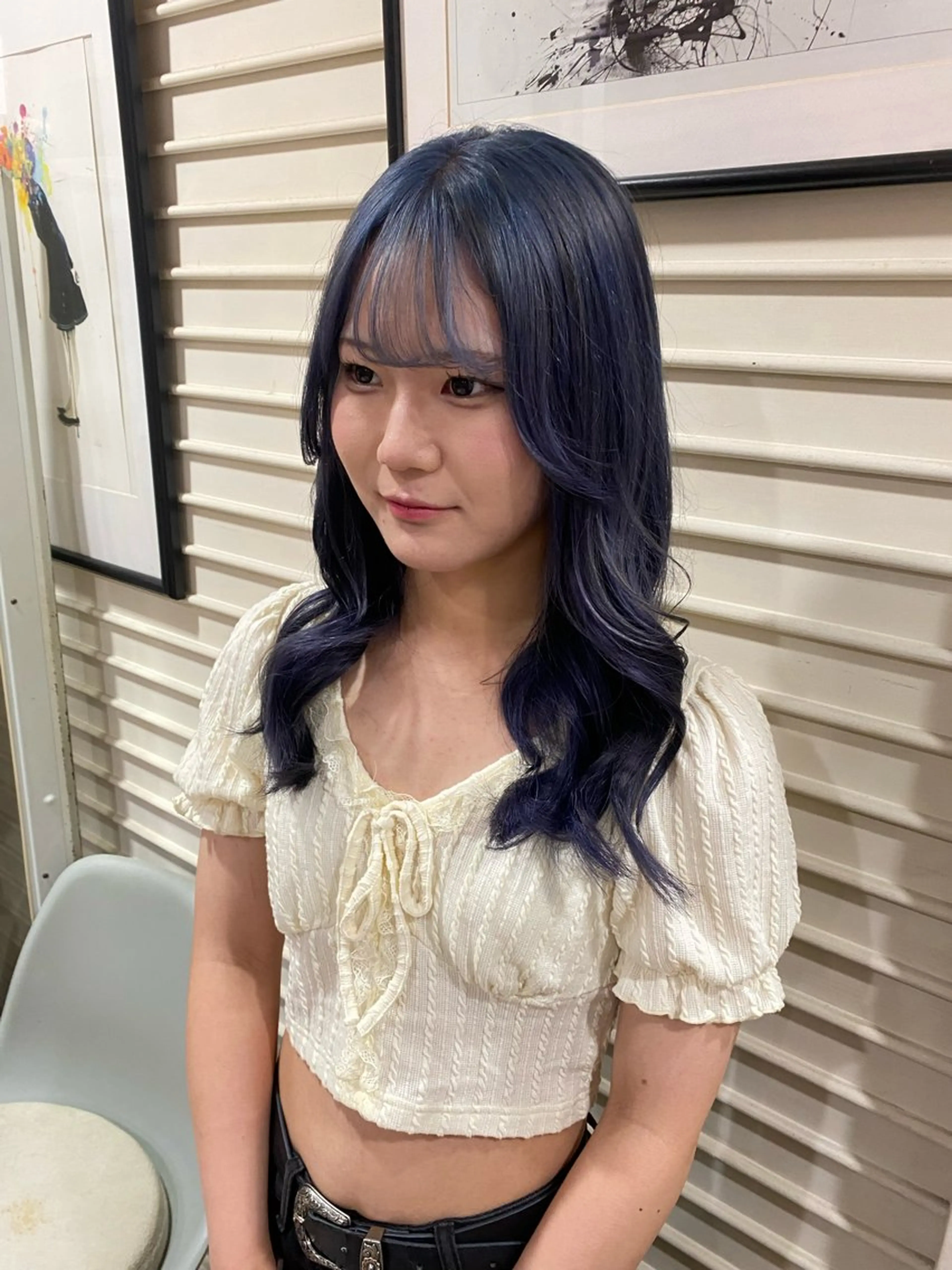 ロング カラー アッシュ ブリーチ ラベンダーカラー ヘアカラー ハイトーンカラー 🍬Rinka🍬のヘアスタイル