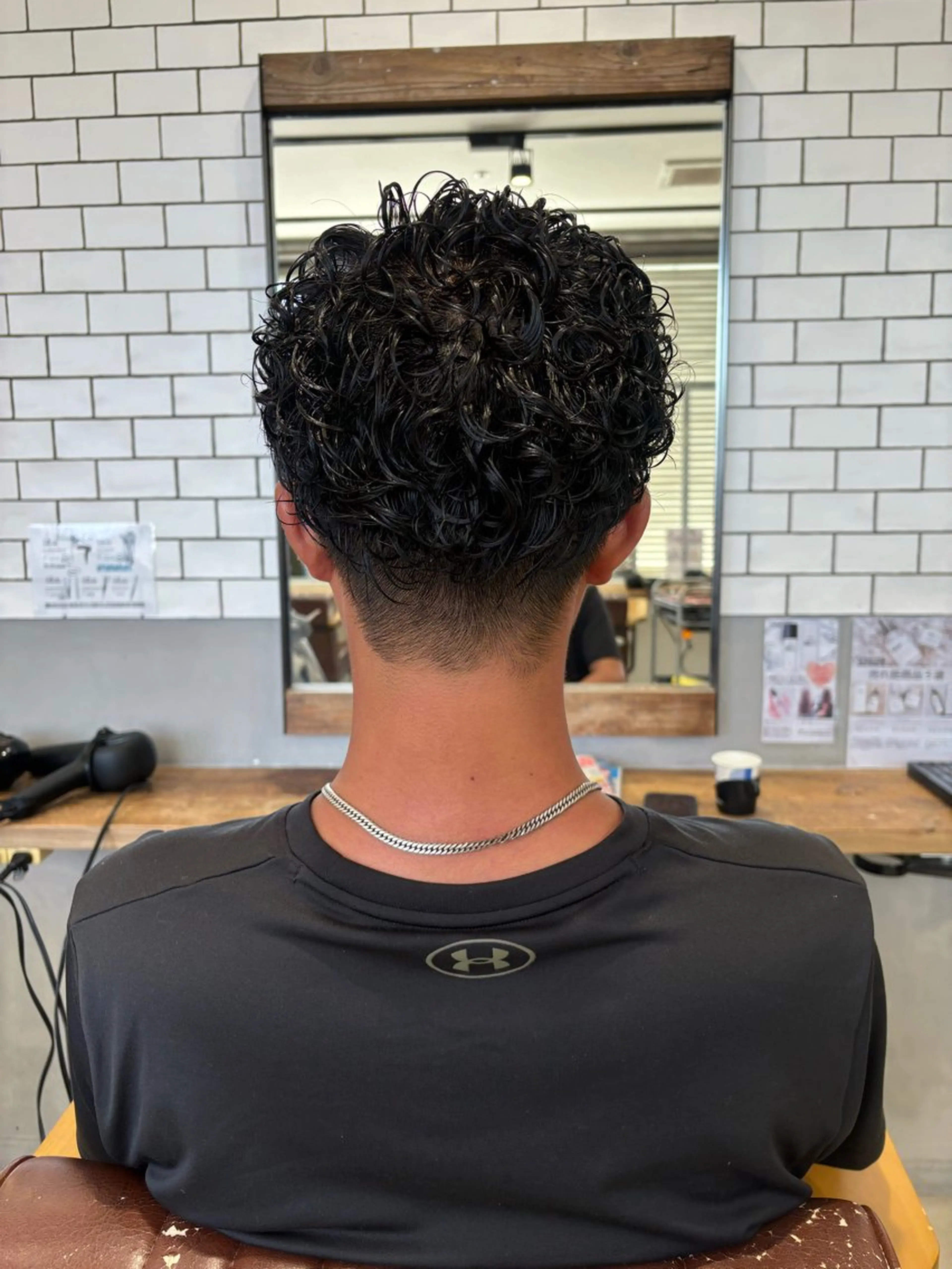 ショート カット パーマ 菊地 優斗のヘアスタイル