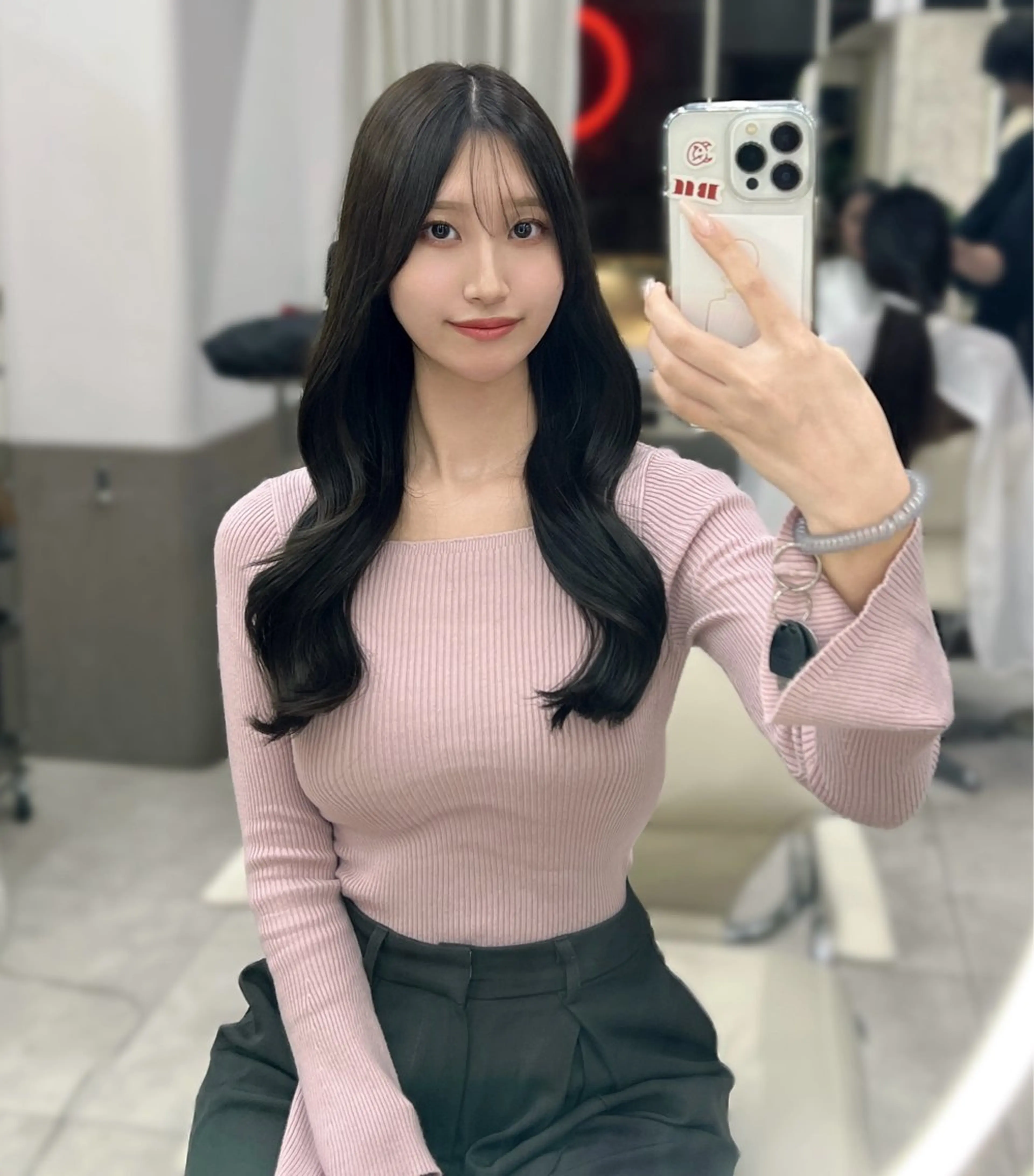 ロング カット ヘアカラー トリートメント ⭐️似合わせ⭐️/ ETOWA新宿/上村のヘアスタイル