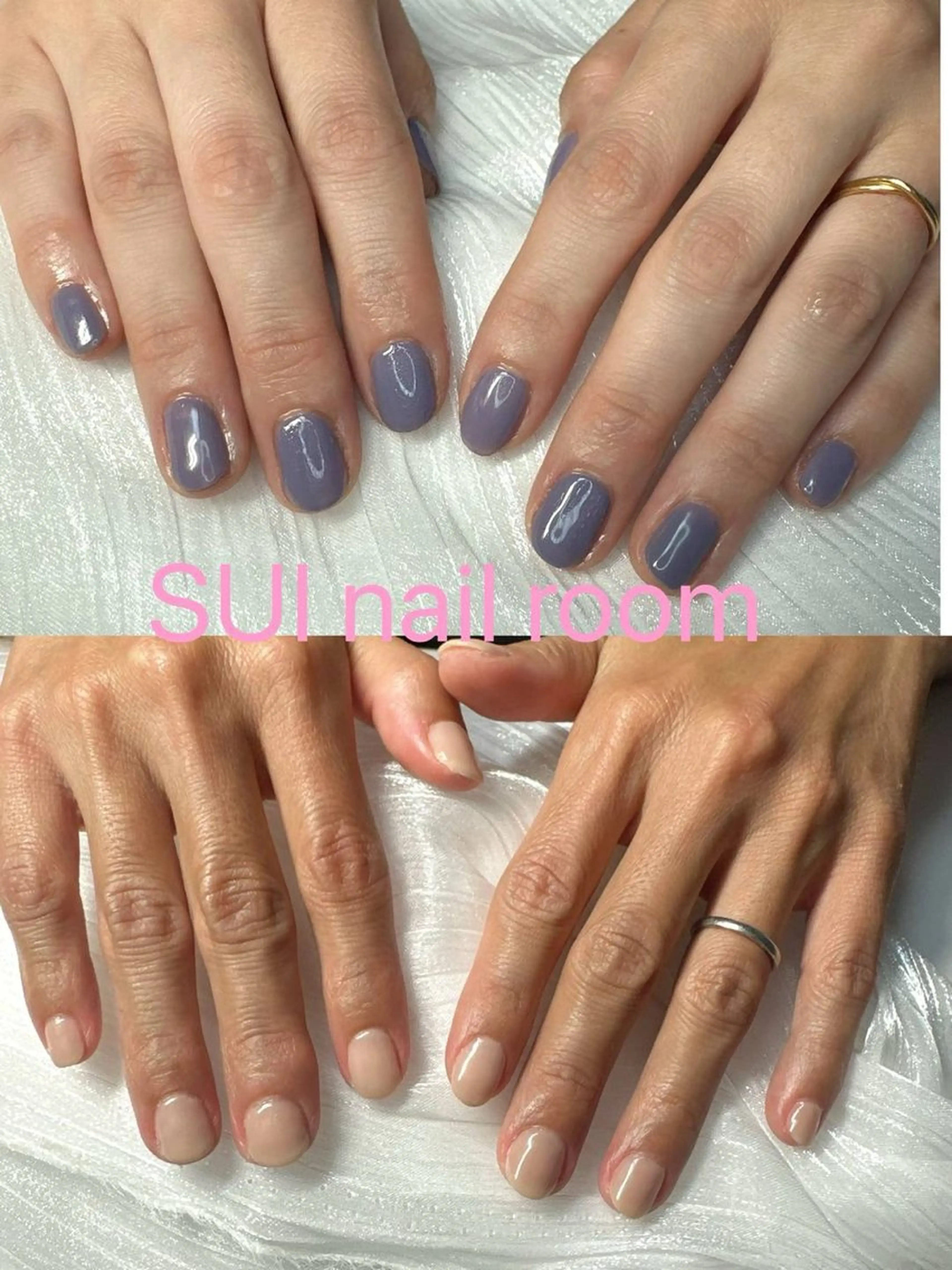 ネイル パープル ハンドネイル SUI Nail Roomのネイルデザイン