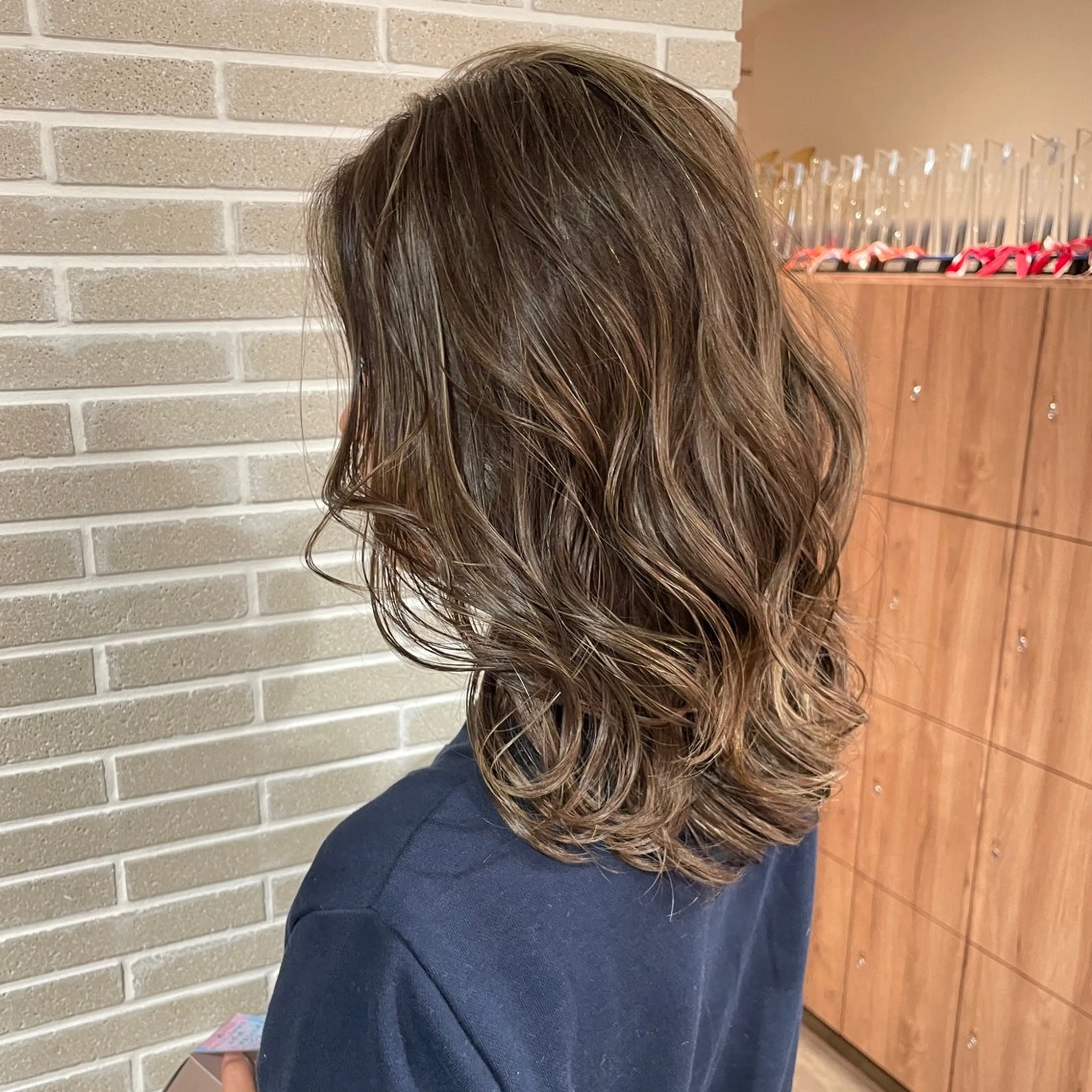 セミロング カラー ヘアカラー トリートメント 大人可愛い/レイヤー /ブリーチ/溝口誠二のヘアスタイル