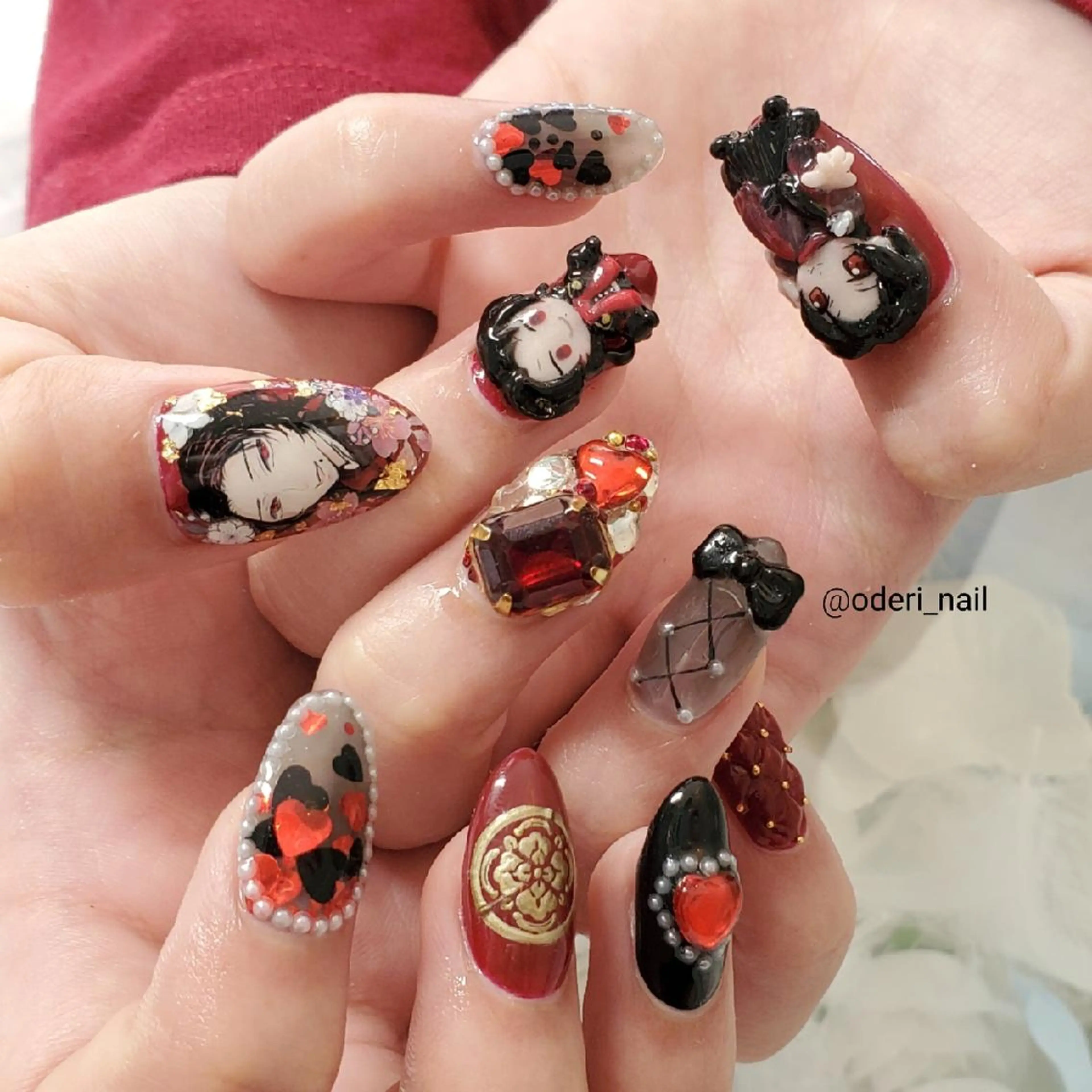 ネイル アートネイル ジェルネイル おで@ oderi_nailのネイルデザイン